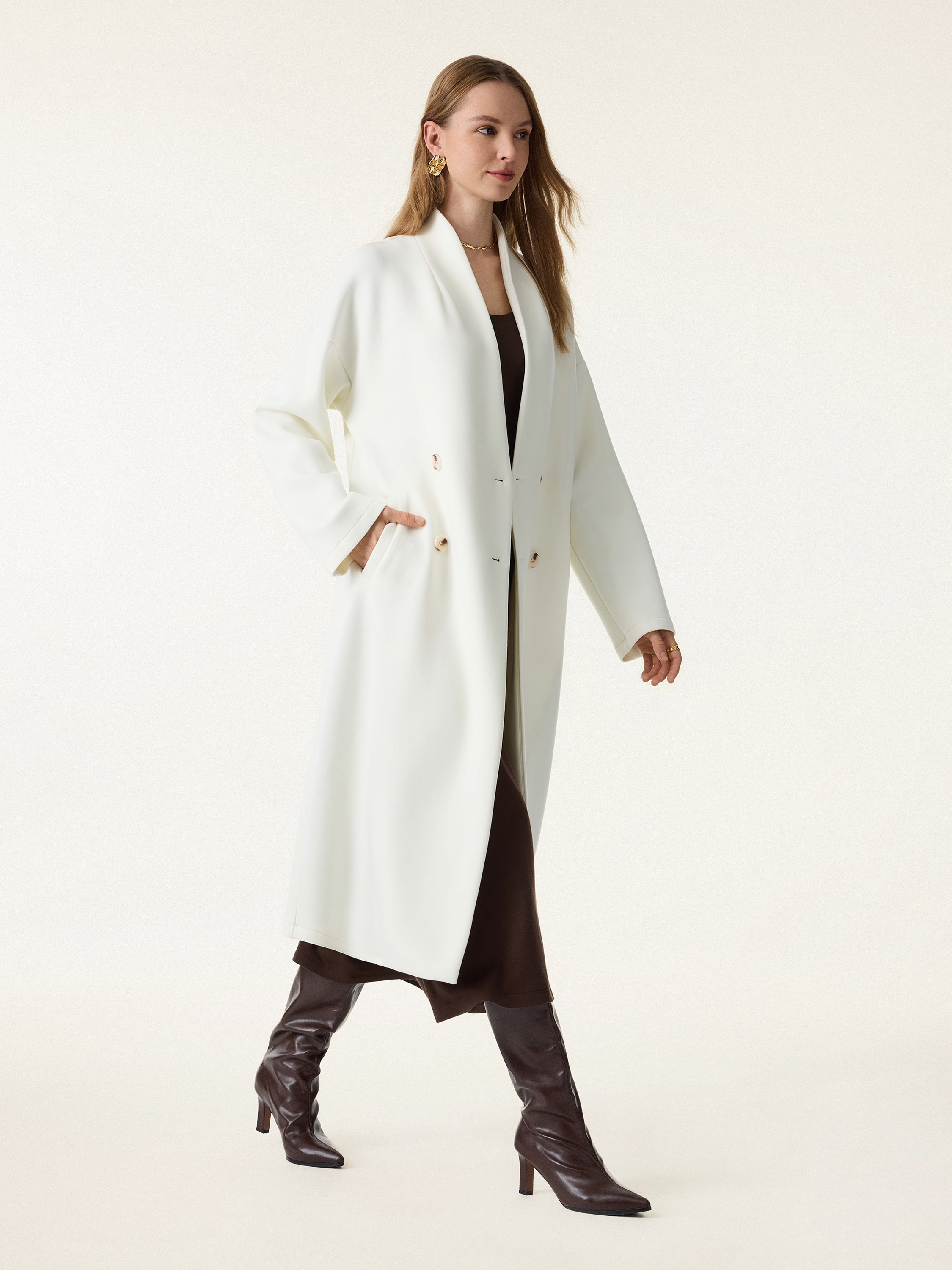 Jero™ | Double-breasted Stand Collar Coat