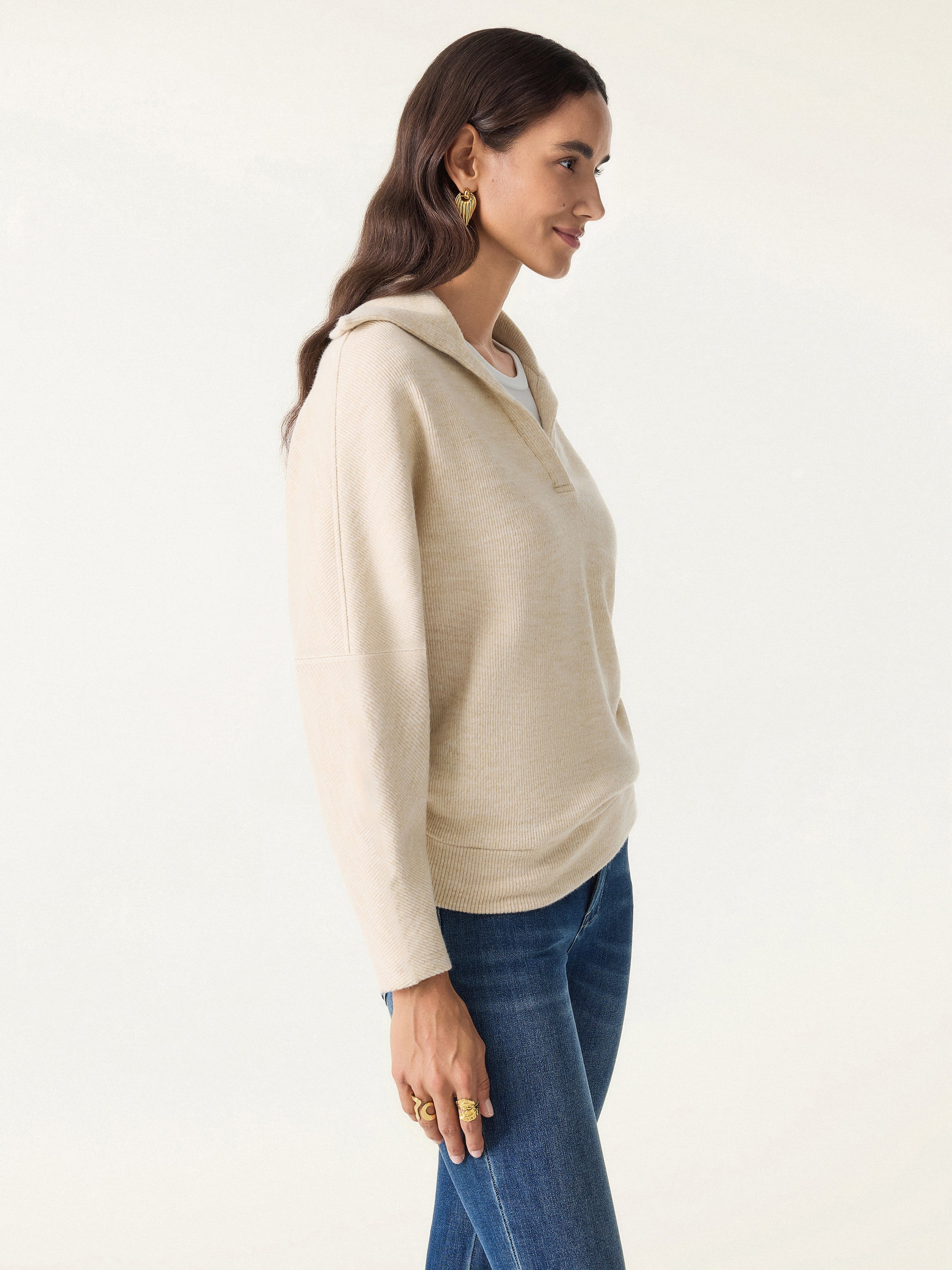 Jero™ | V-Neck Batwing Sleeve Pullover