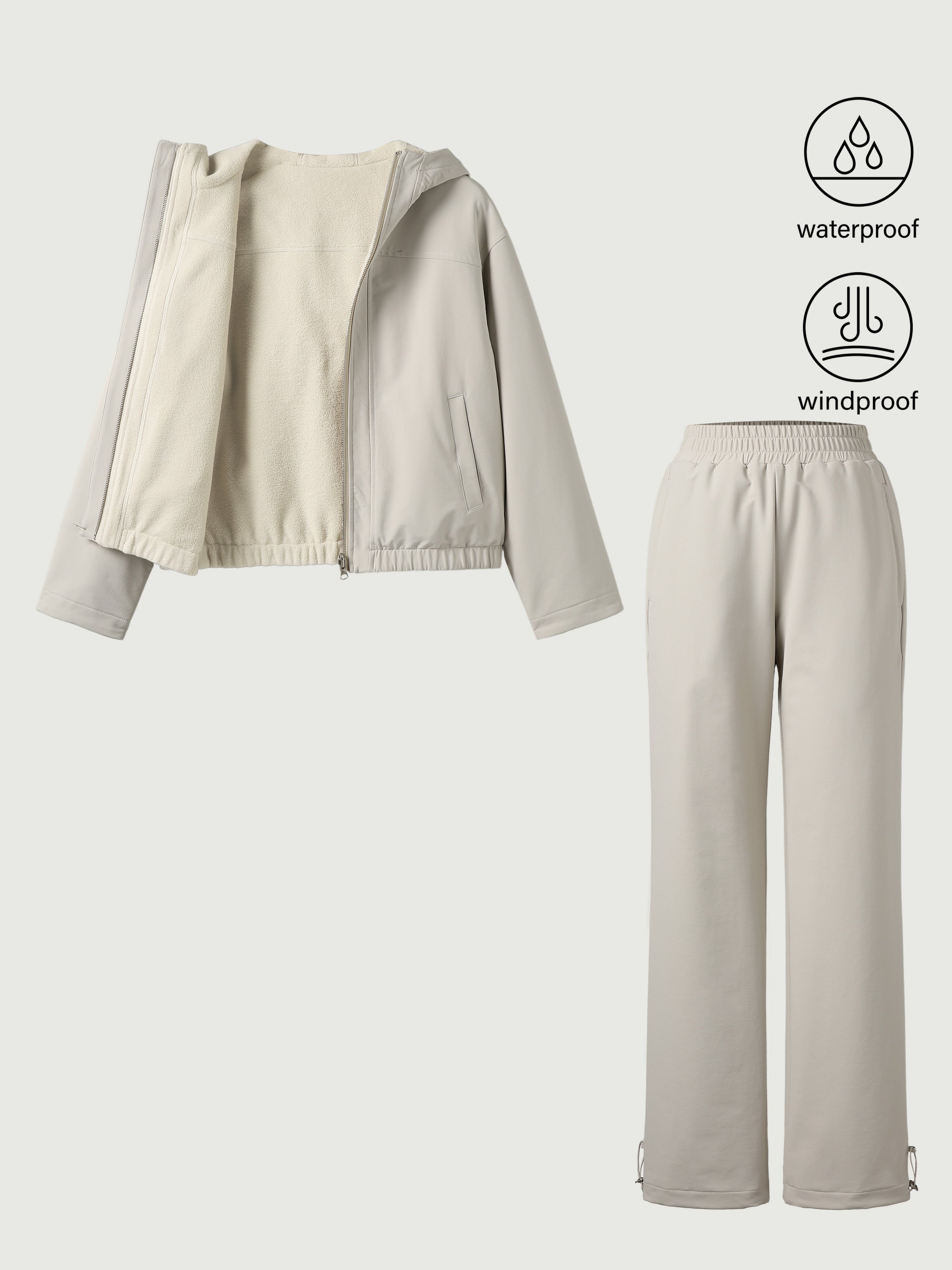 Jero ™ | 2Pcs Set Water-Proof Reversable Jacket & Elastic Waist Pant