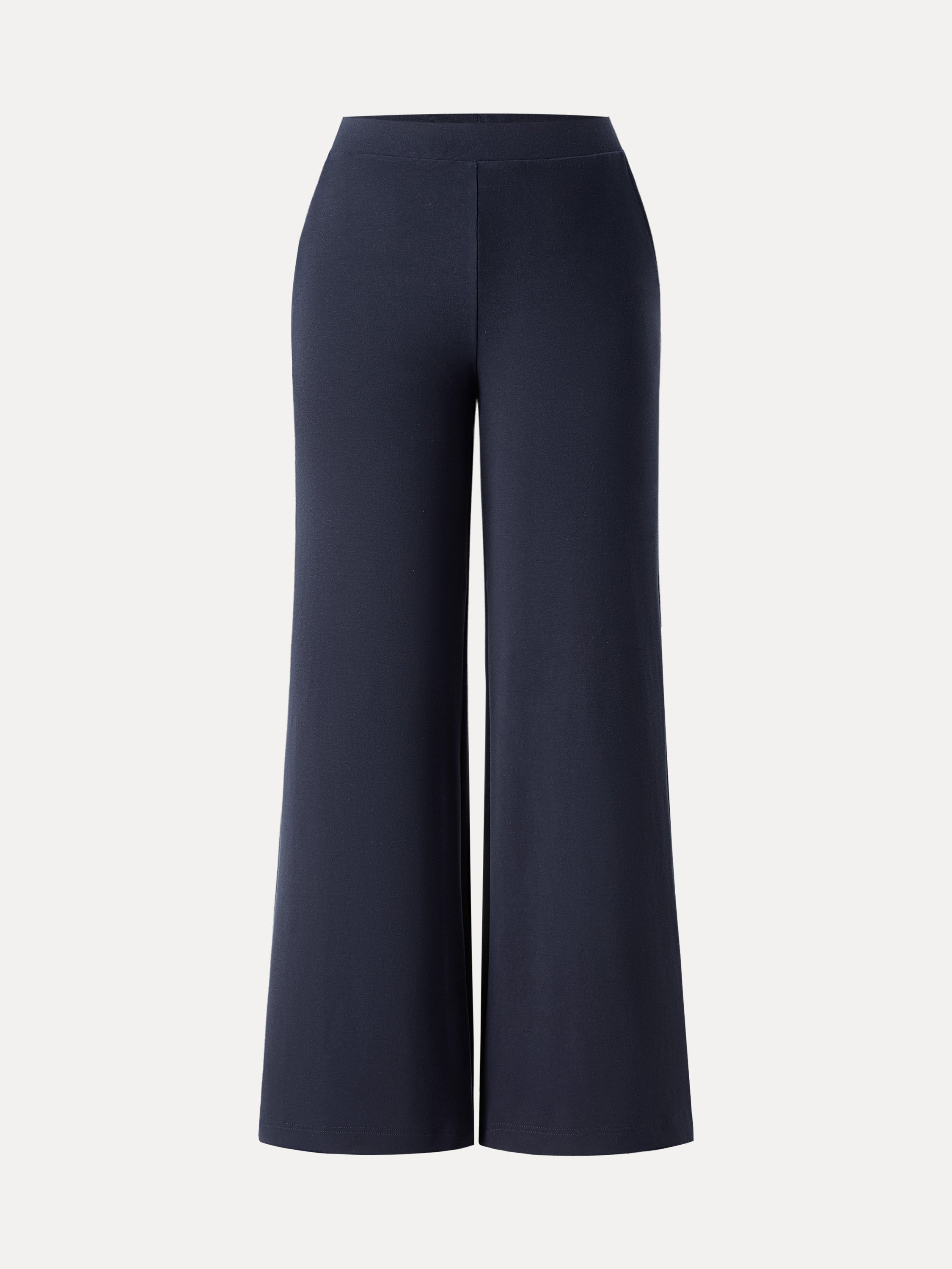 Jero™ | Wool Wide Leg Pull-on Pants with Pockets