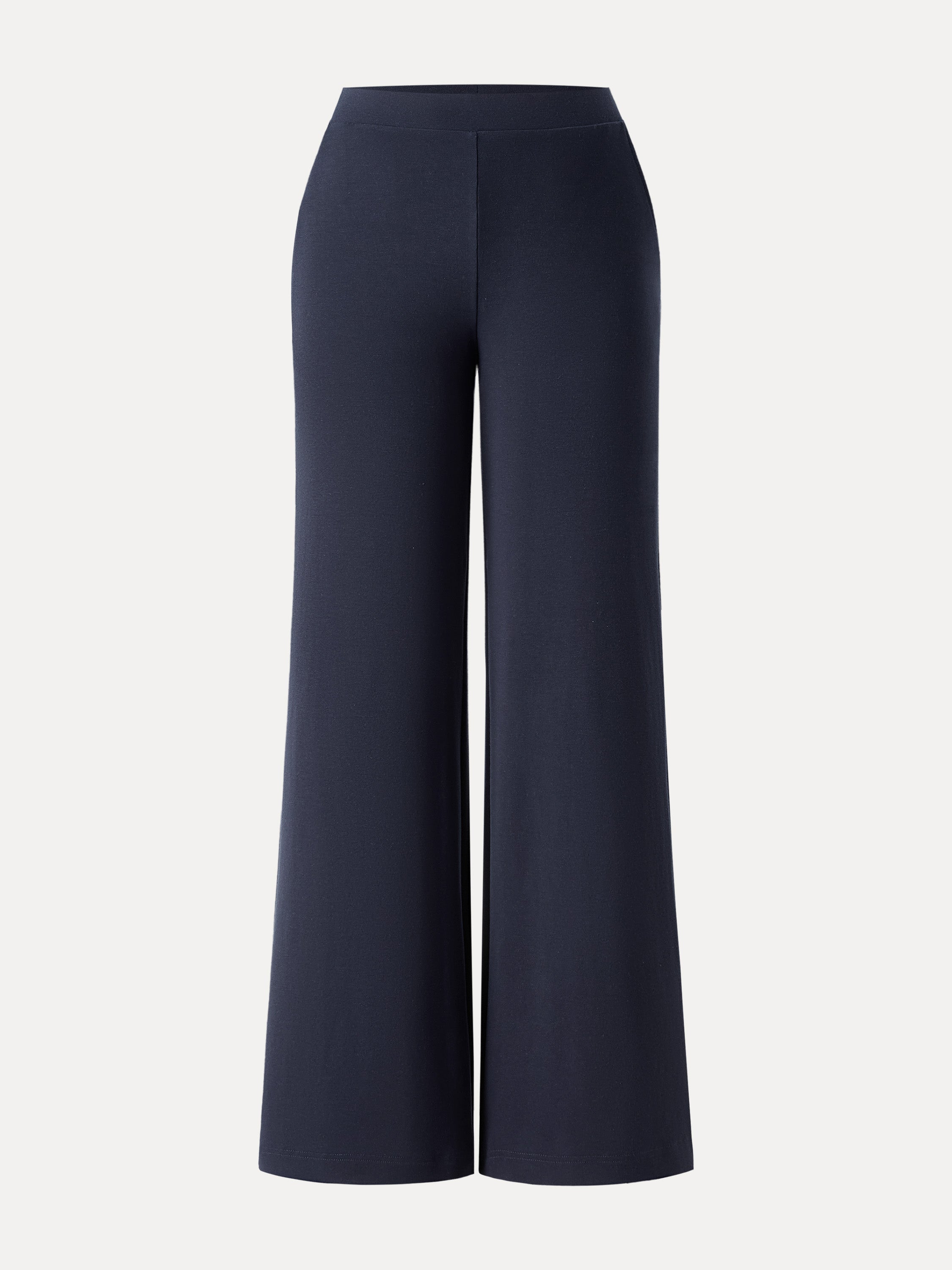 Jero™ | Wool Wide Leg Pull-on Pants with Pockets