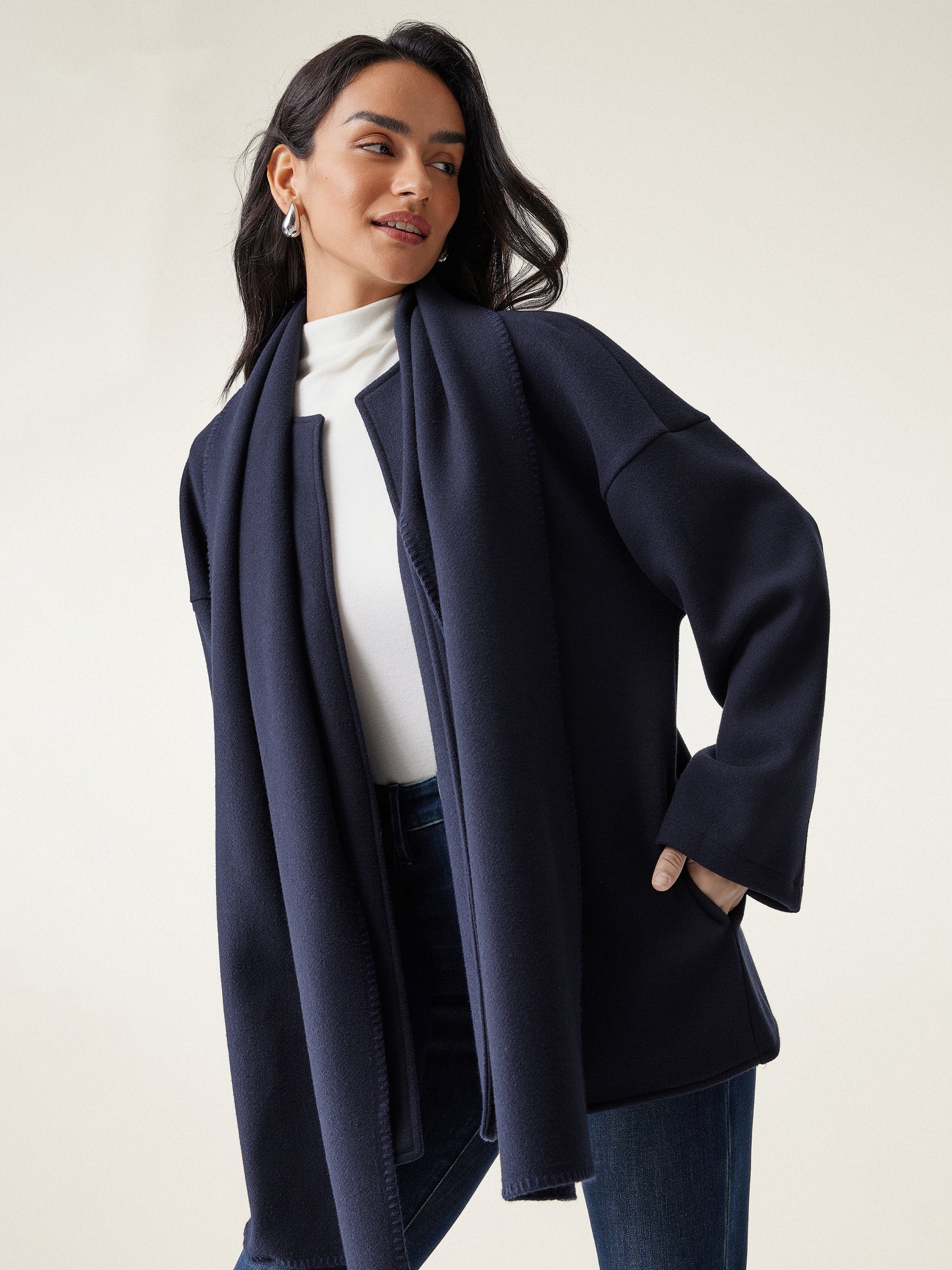Jero™ | Oversized Scarf Jacket