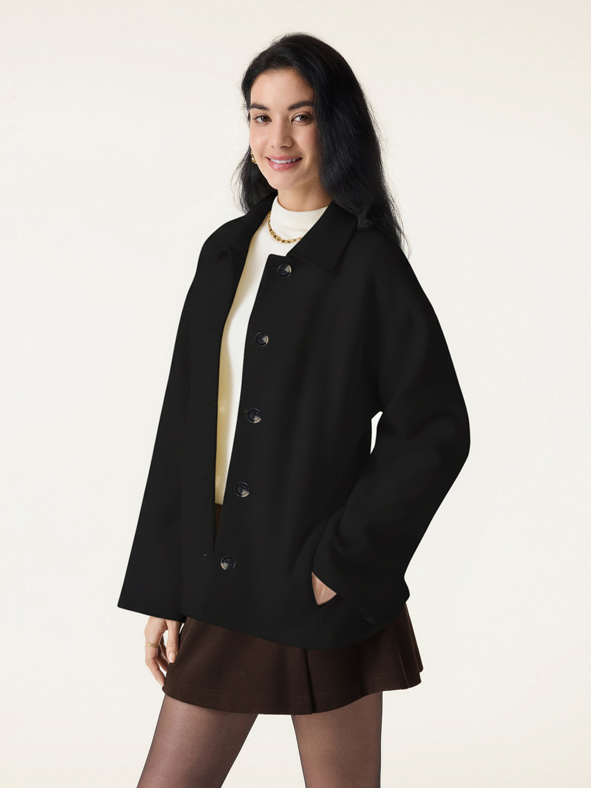 Jero™ | Belted Button Front Jacket