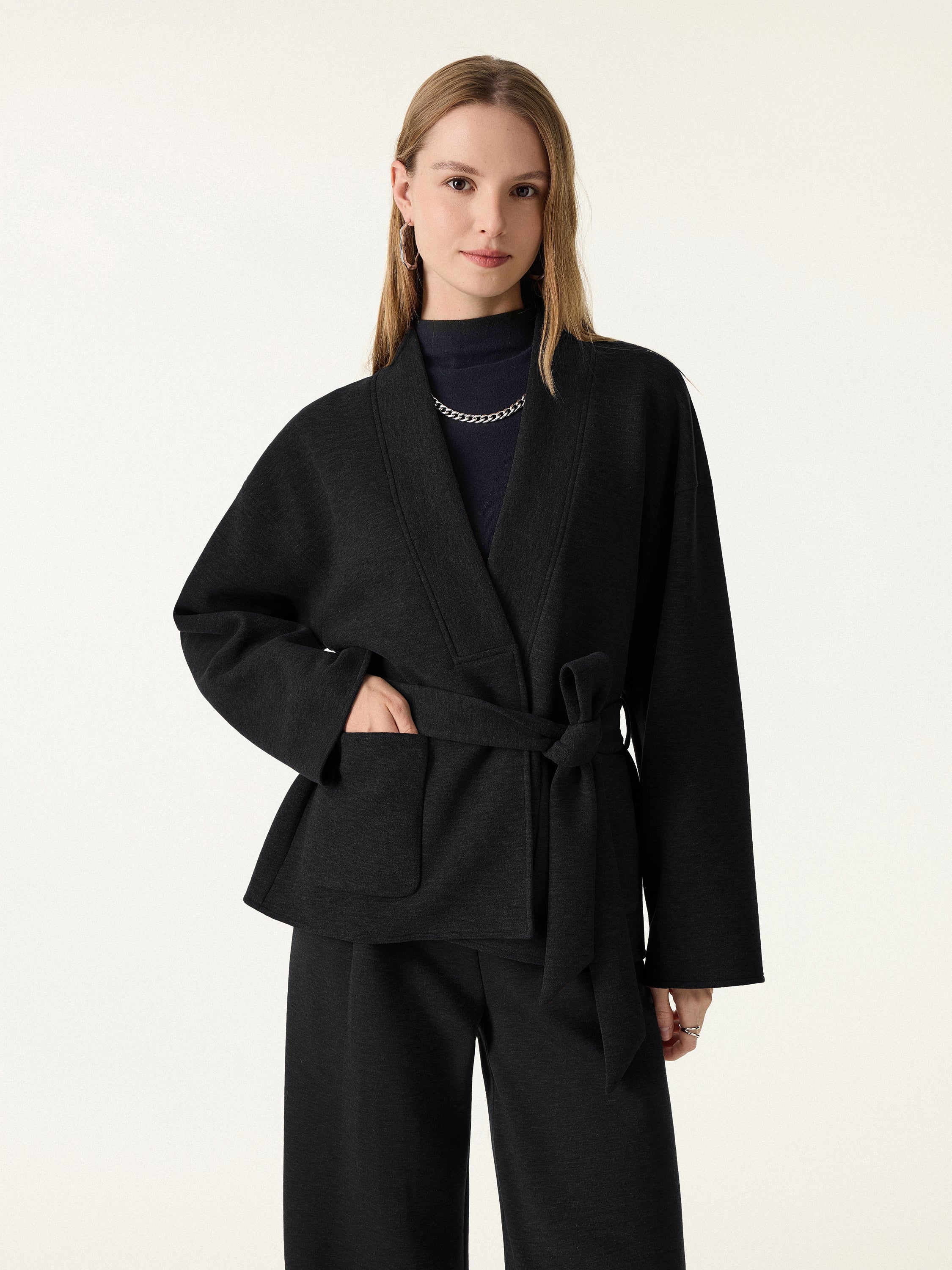 Jero™ | Belted Robe Style Coat