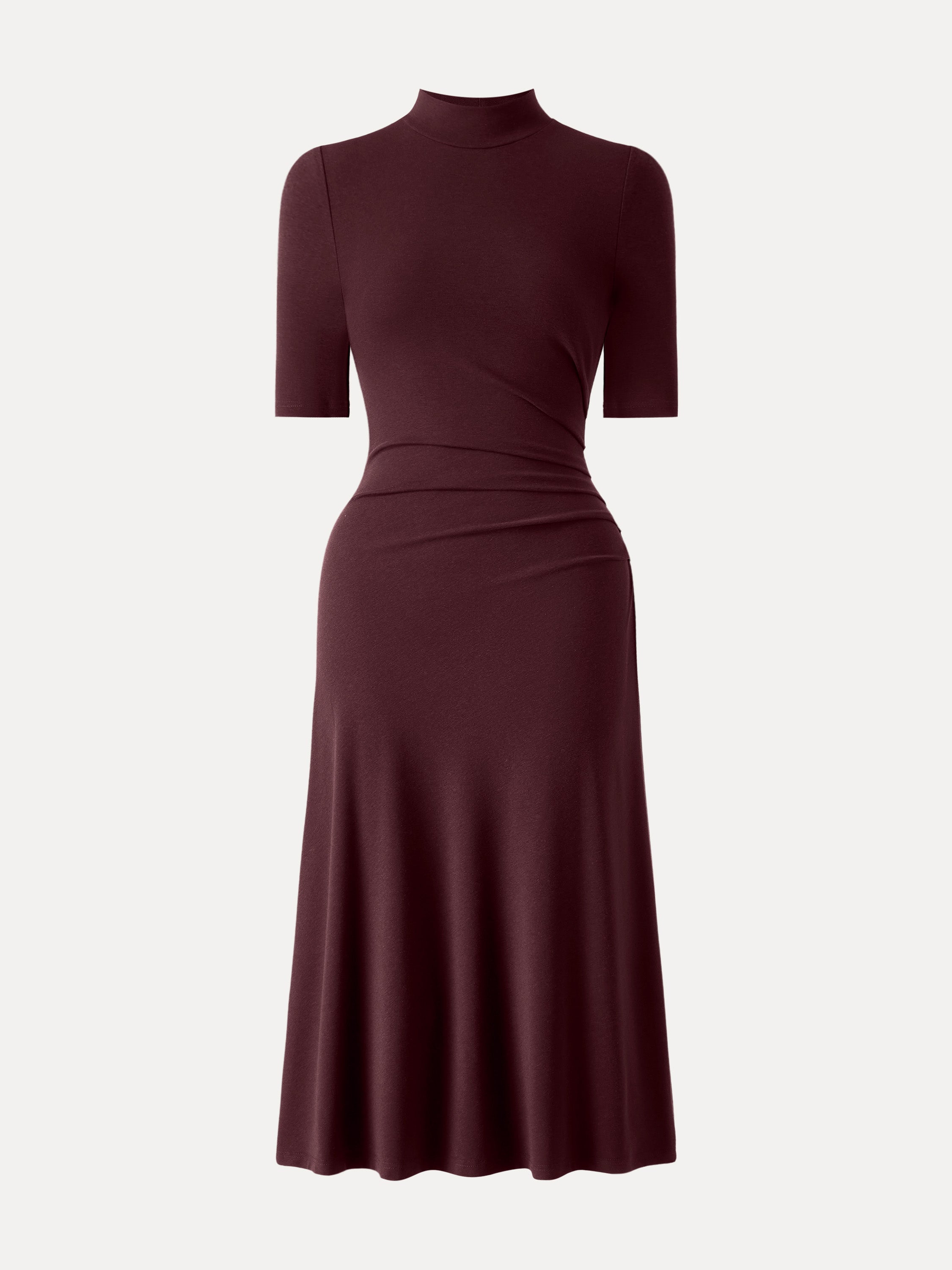 Jero™ | Length Sleeve Tucked Midi Dress