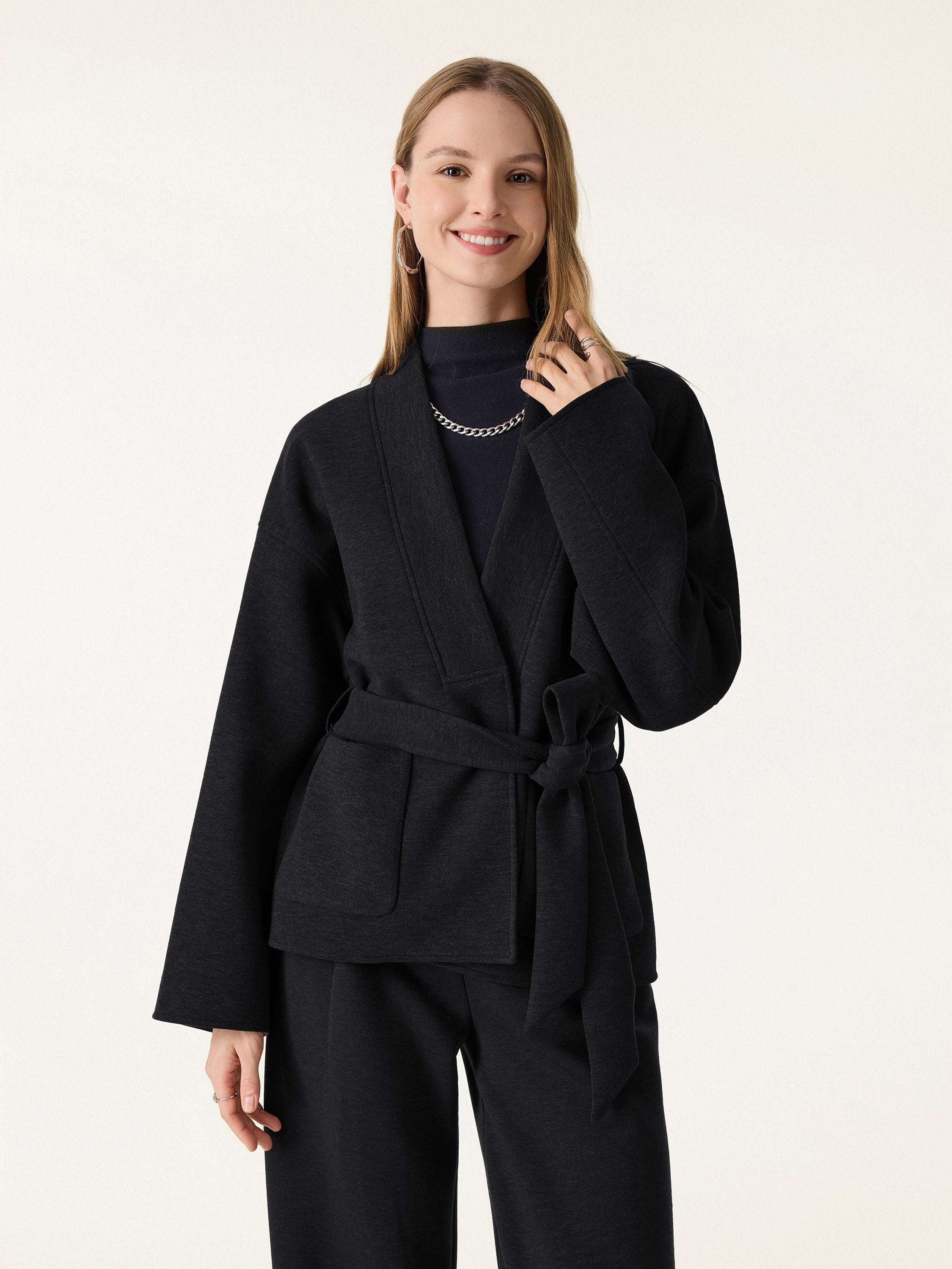 Jero™ | Belted Robe Style Coat