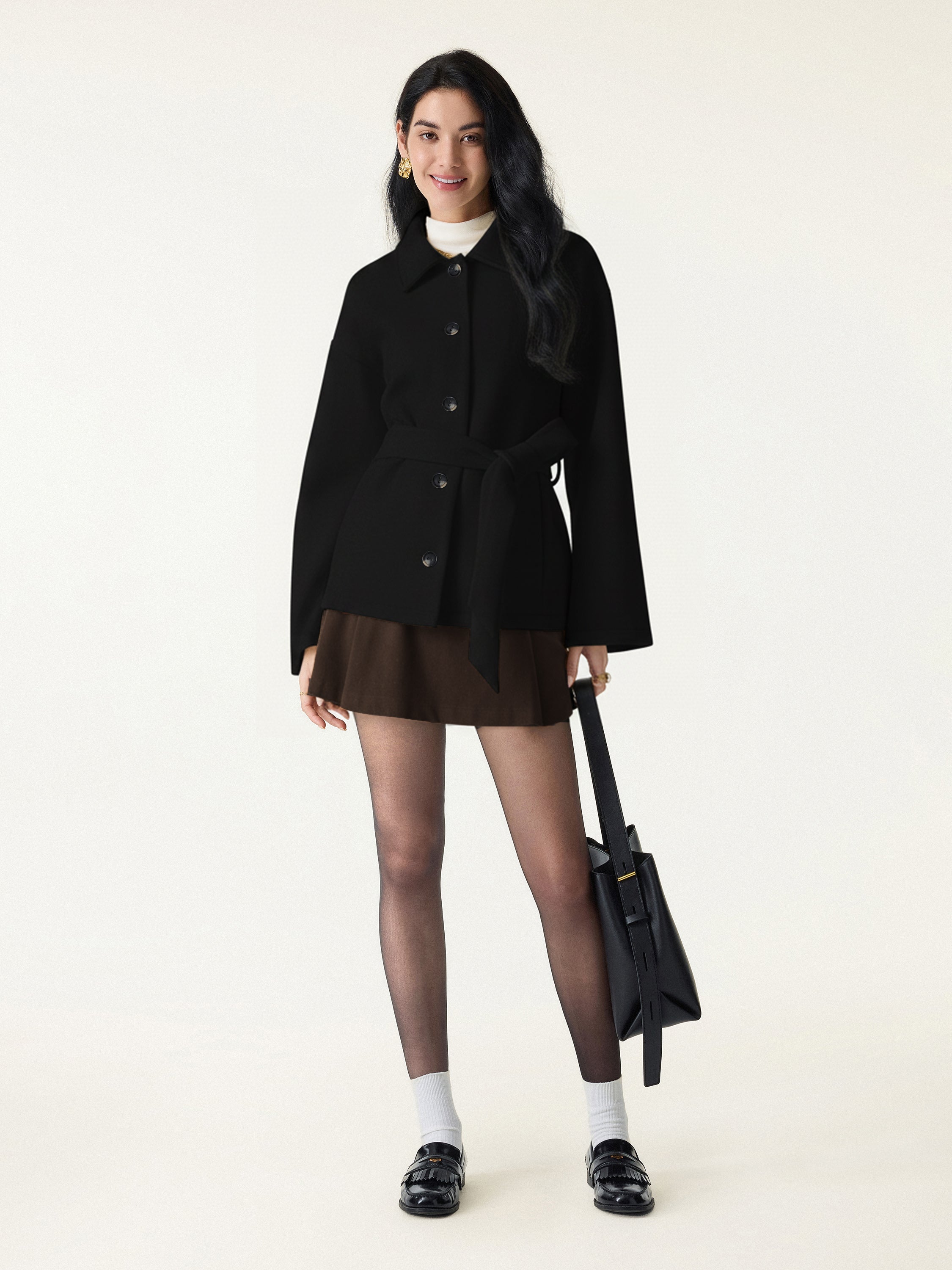 Jero™ | Belted Button Front Jacket