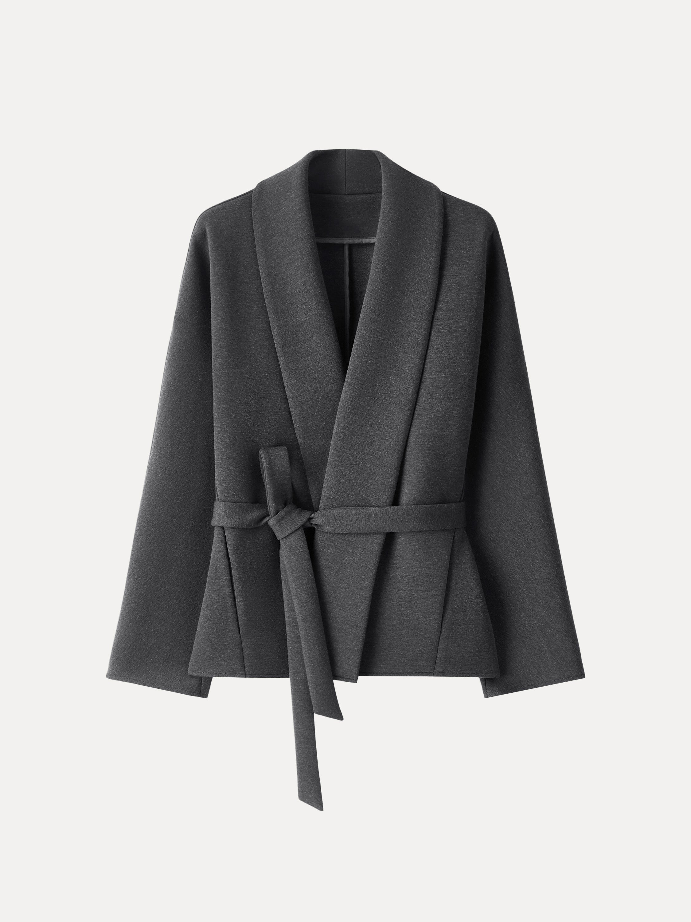 Jero™ | Shawl Neck Belted Jacket