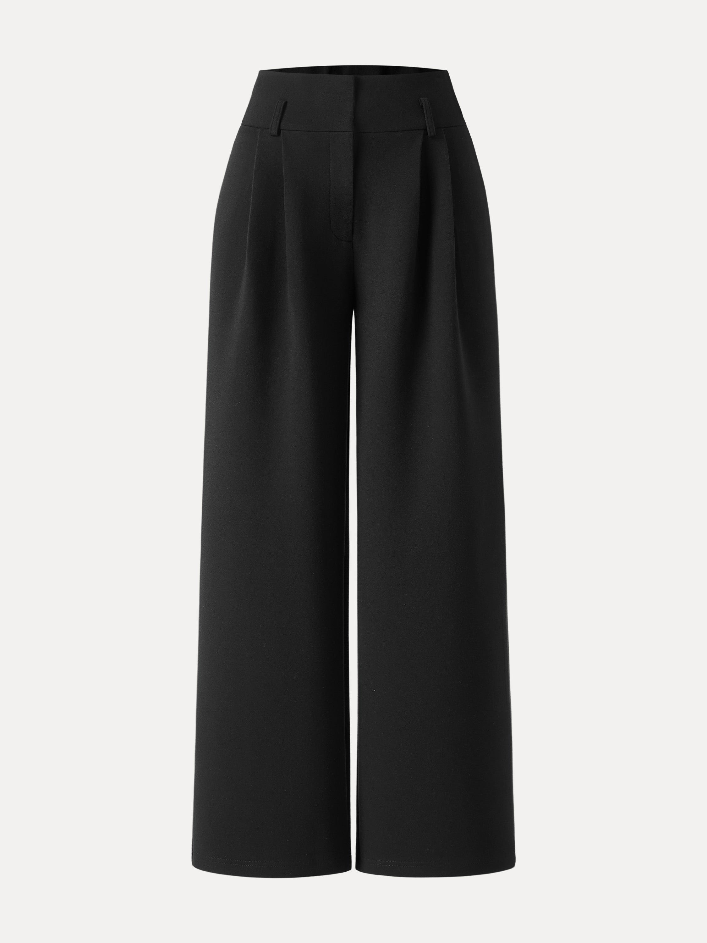 Jero™ | Cozy Warm High Rise Wide Leg Trousers with Pockets