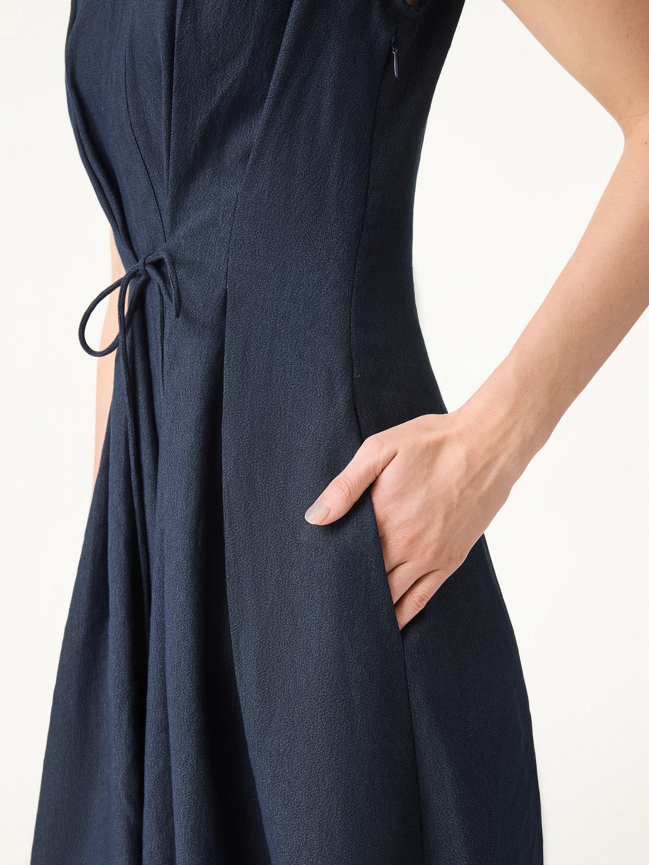 Jero™ | V-neck Dress with Drawstring