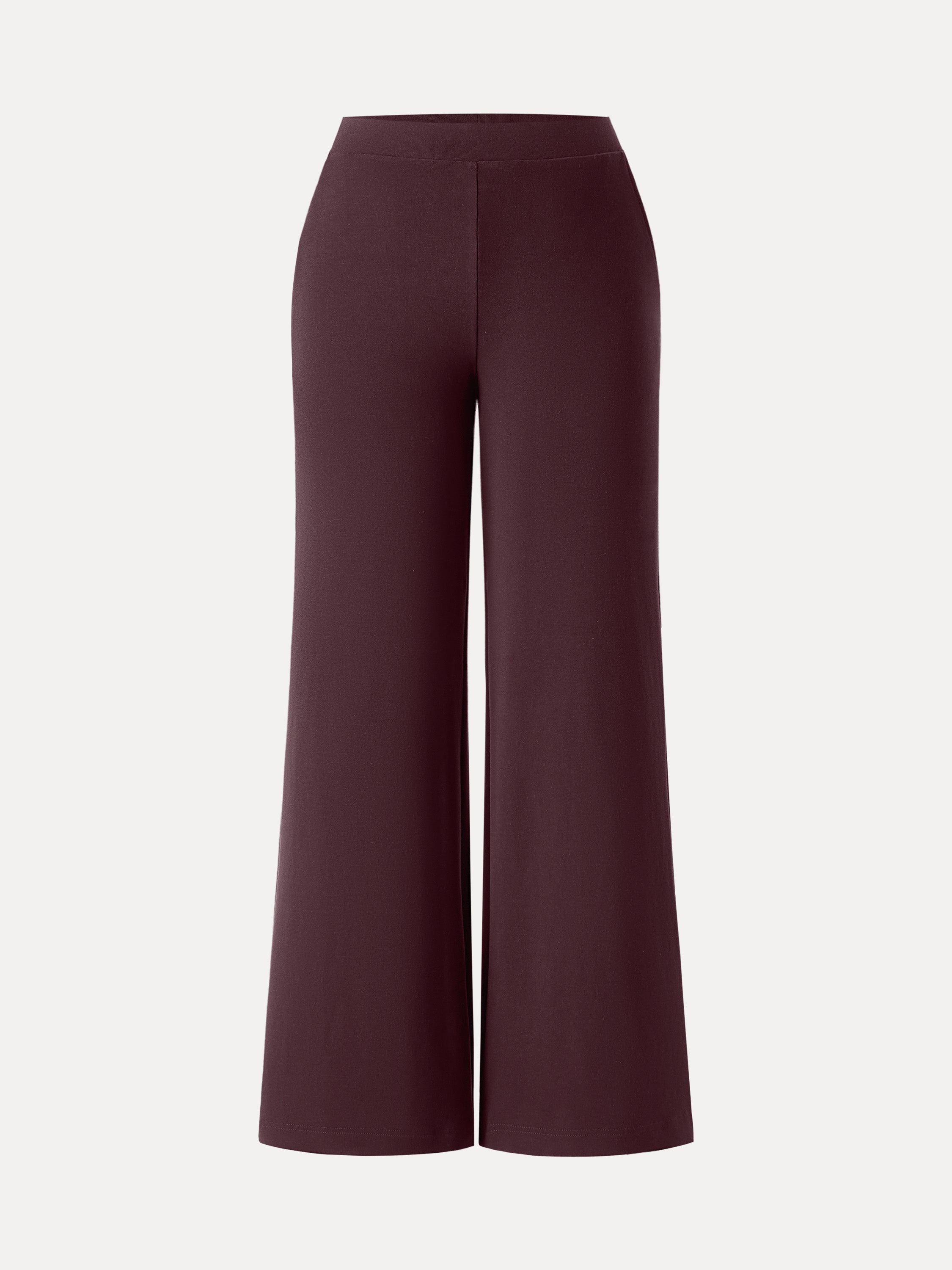 Jero™ | Wool Wide Leg Pull-on Pants with Pockets