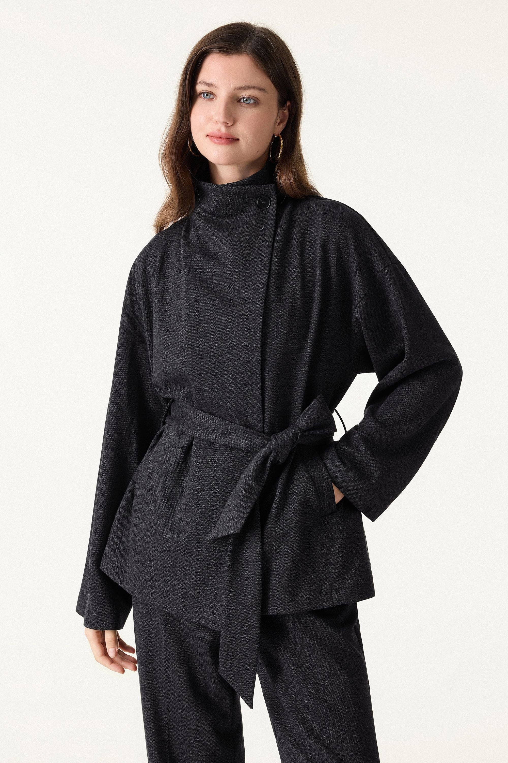 Retro Belted Jacket
