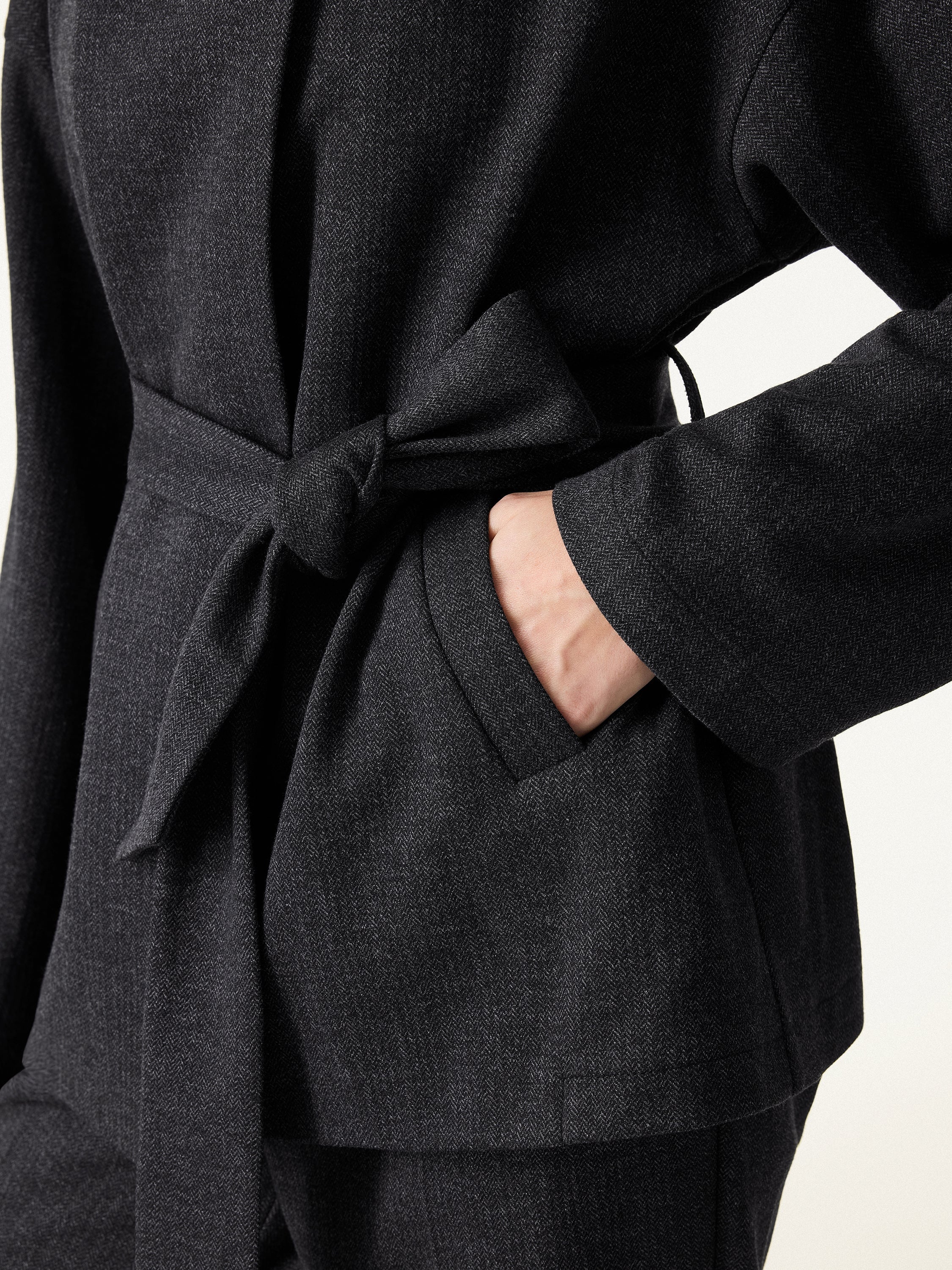 Jero ™ | 2Pcs Set Regular Tapered Trousers & Retro Belted Jacket