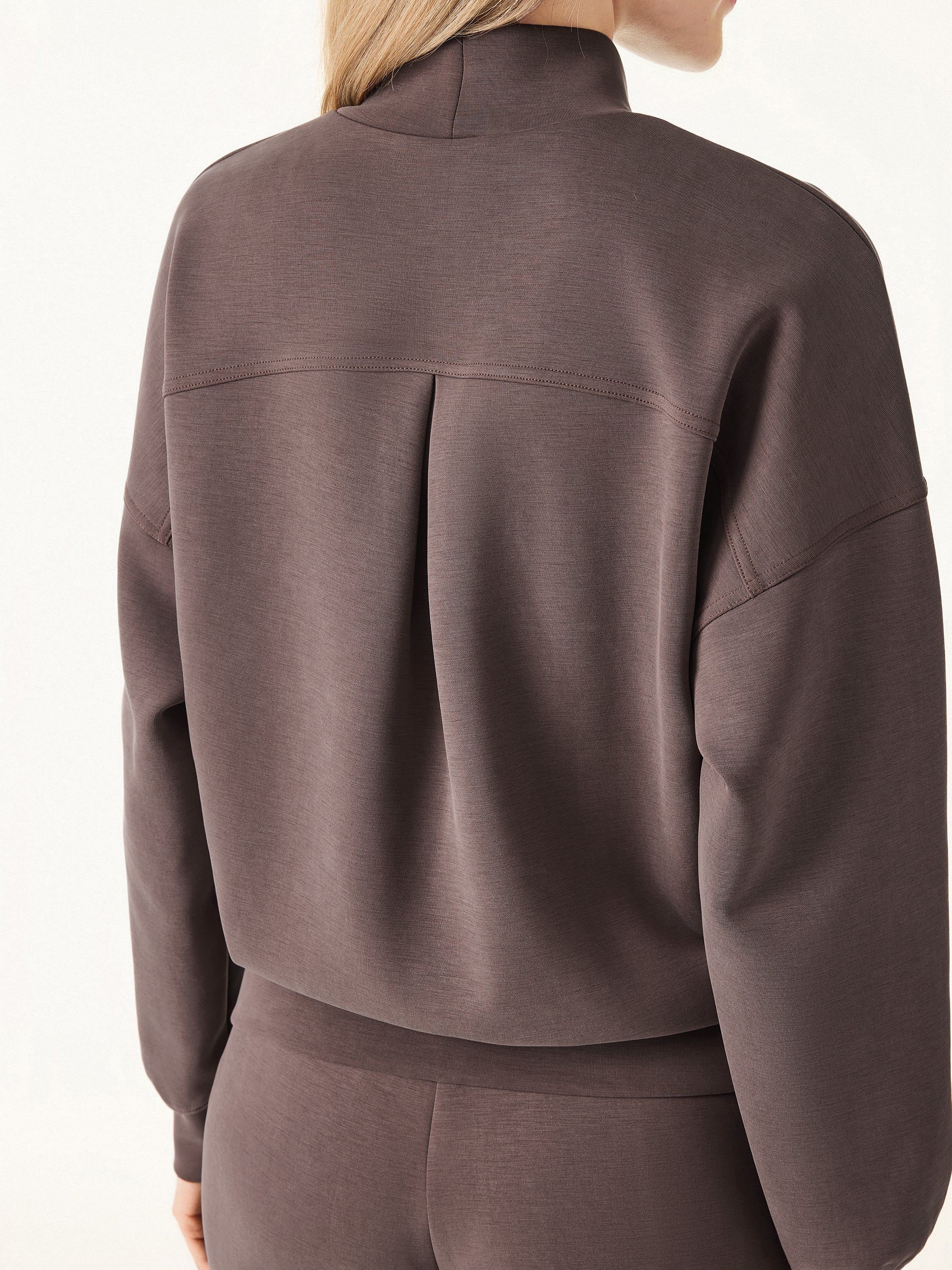 Jero ™ | 2Pcs Set Mockneck Pullover Shirt & Mid Rise Straight Leg Pants with Pockets