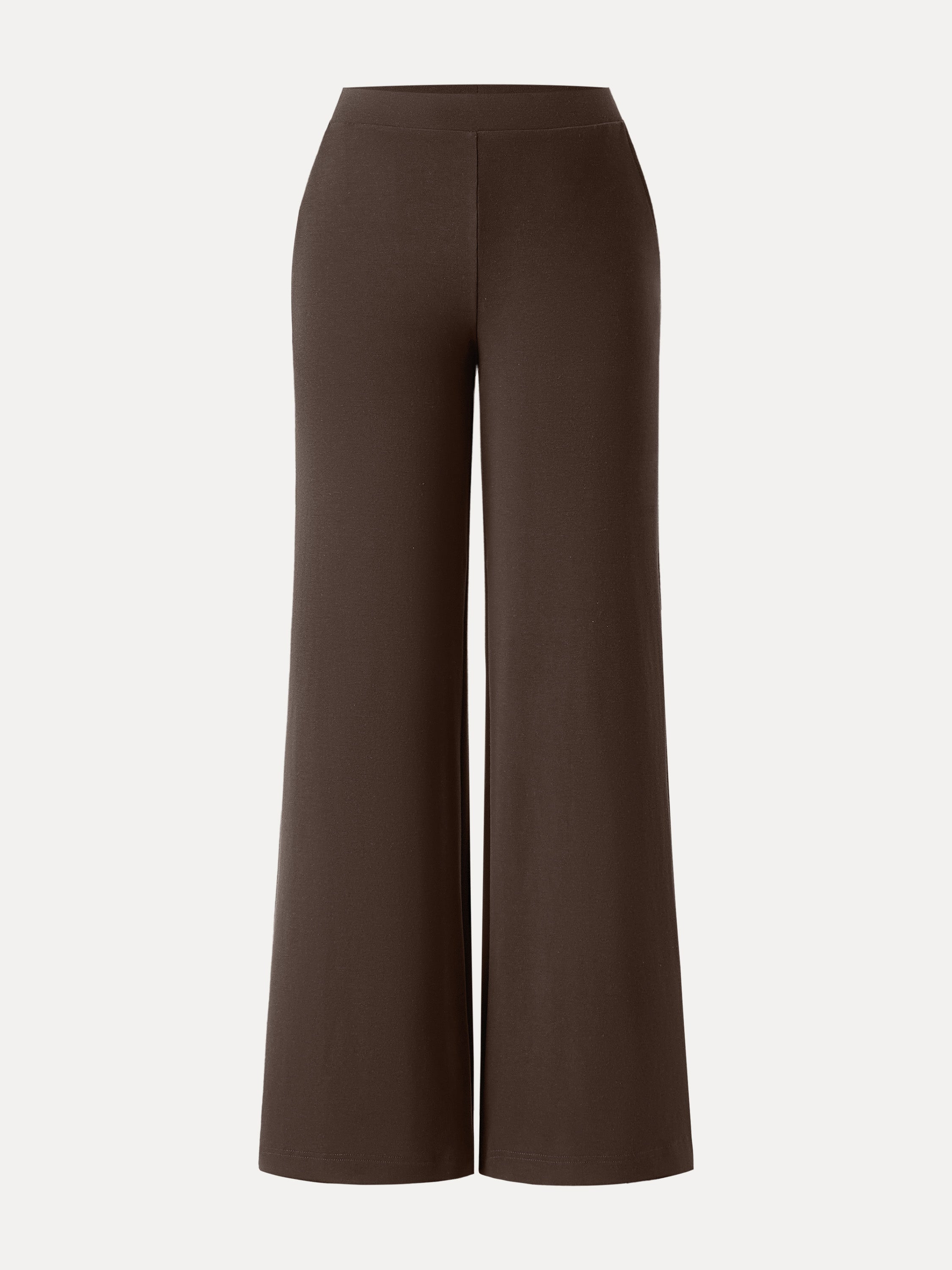 Jero™ | Wool Wide Leg Pull-on Pants with Pockets