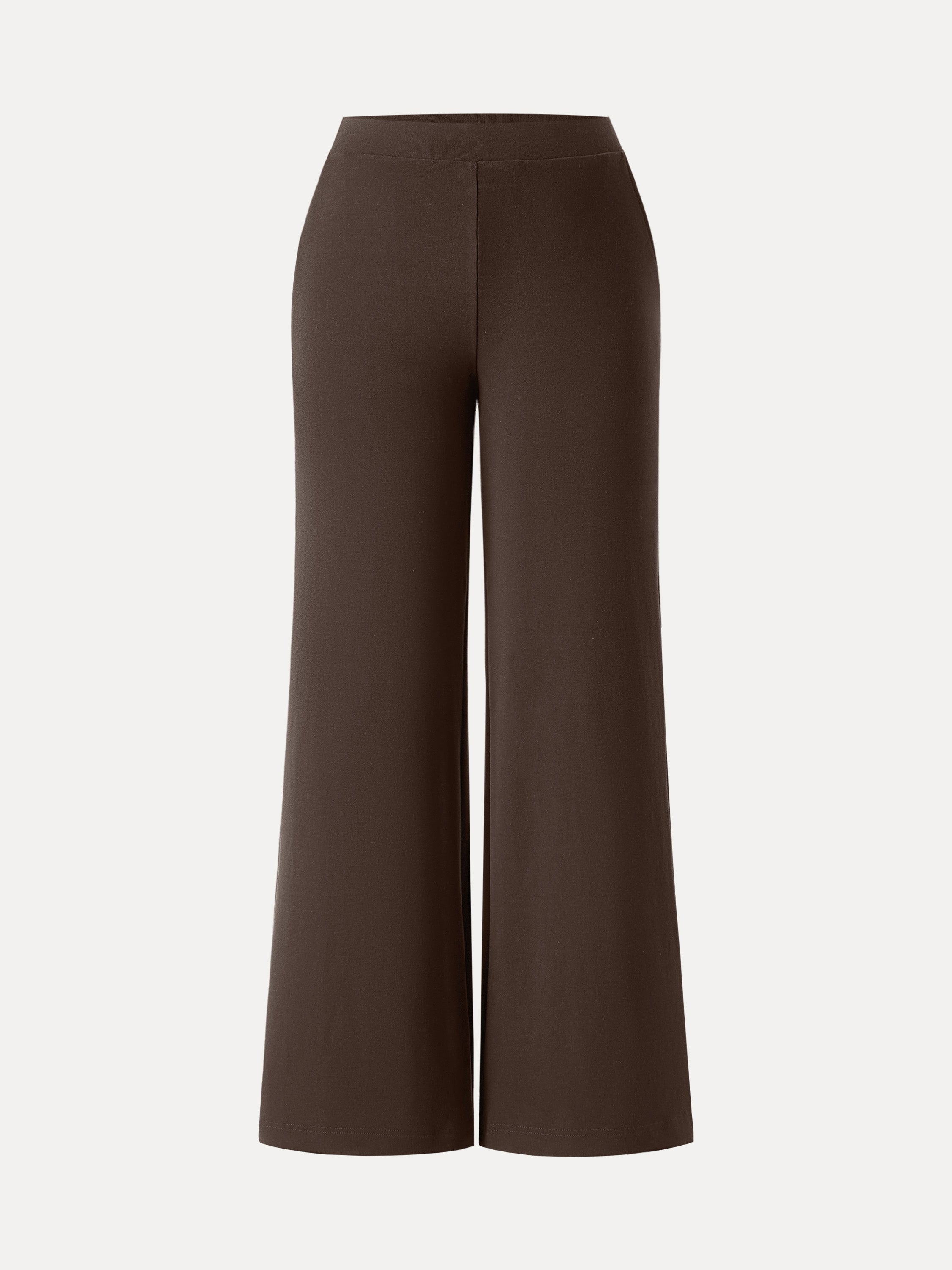 Jero™ | Wool Wide Leg Pull-on Pants with Pockets