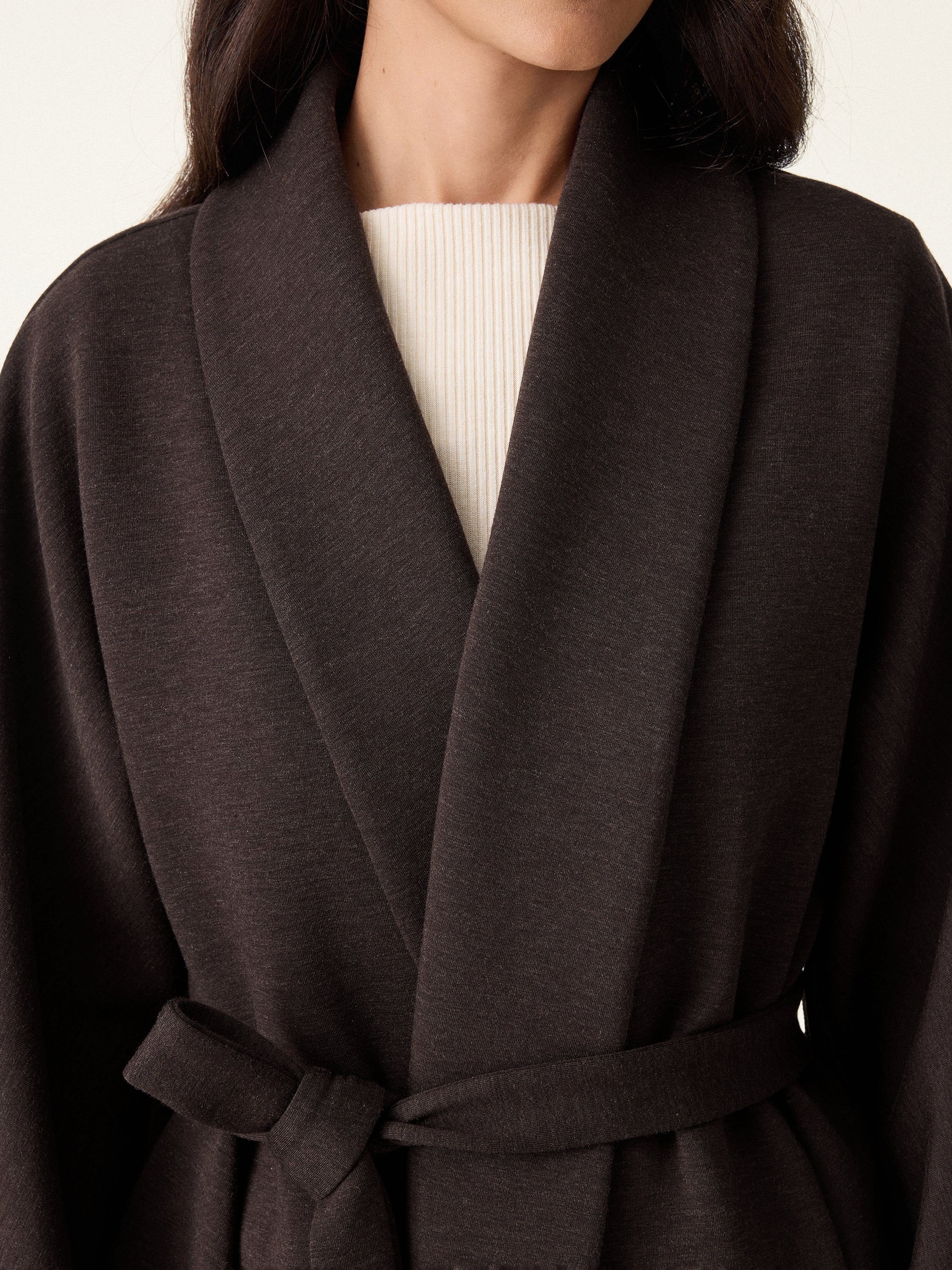 Jero™ | Shawl Neck Belted Jacket