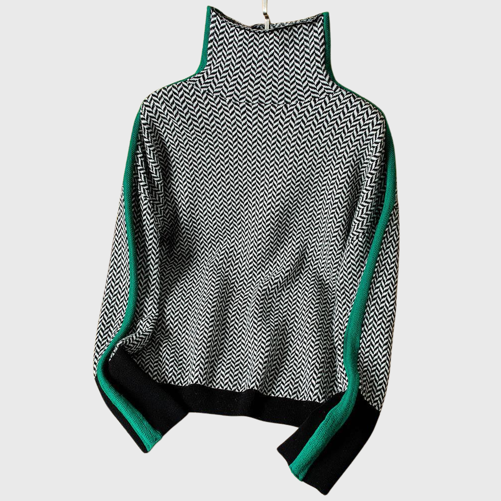 Jero™ | Striped High-Neck Sweater