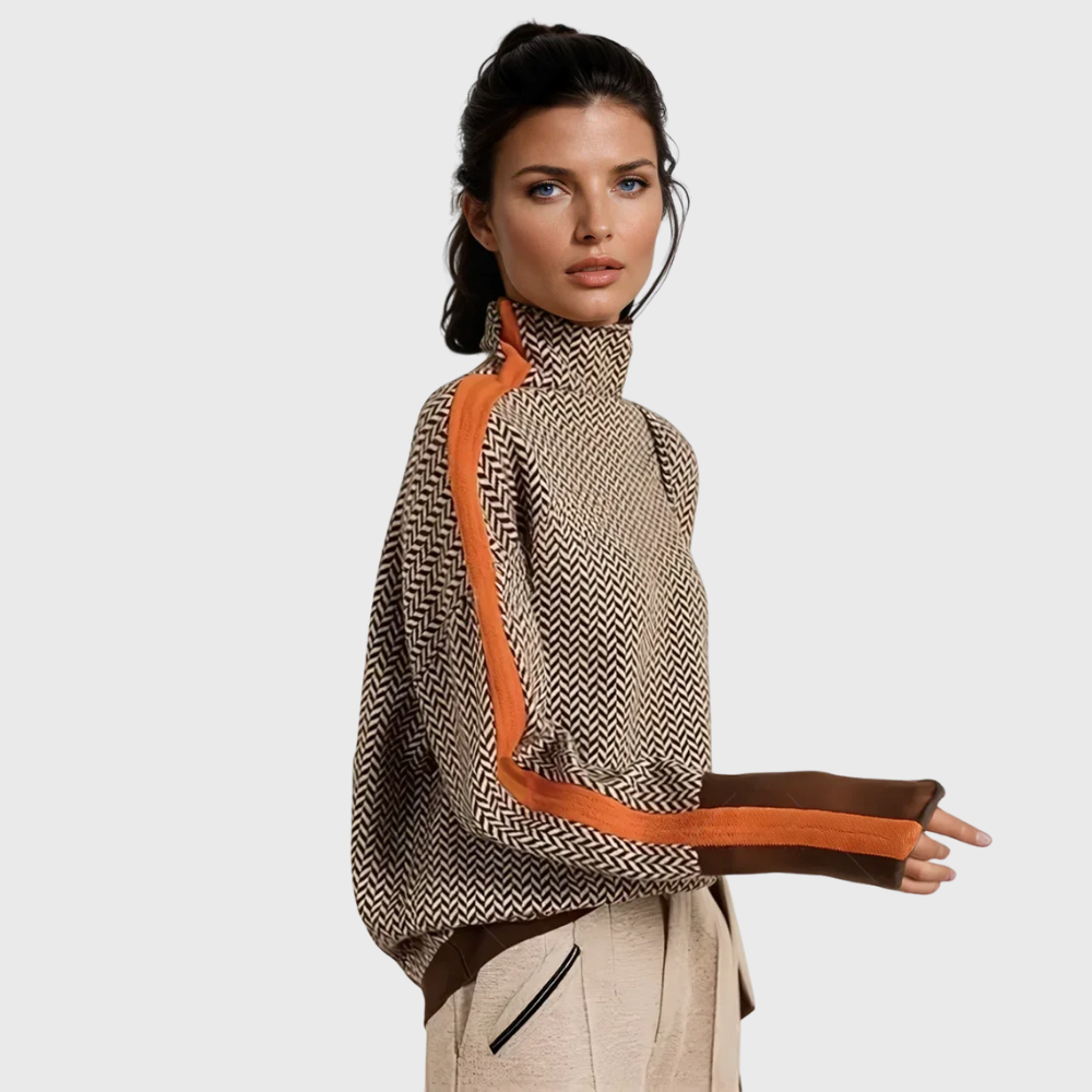 Jero™ | Striped High-Neck Sweater