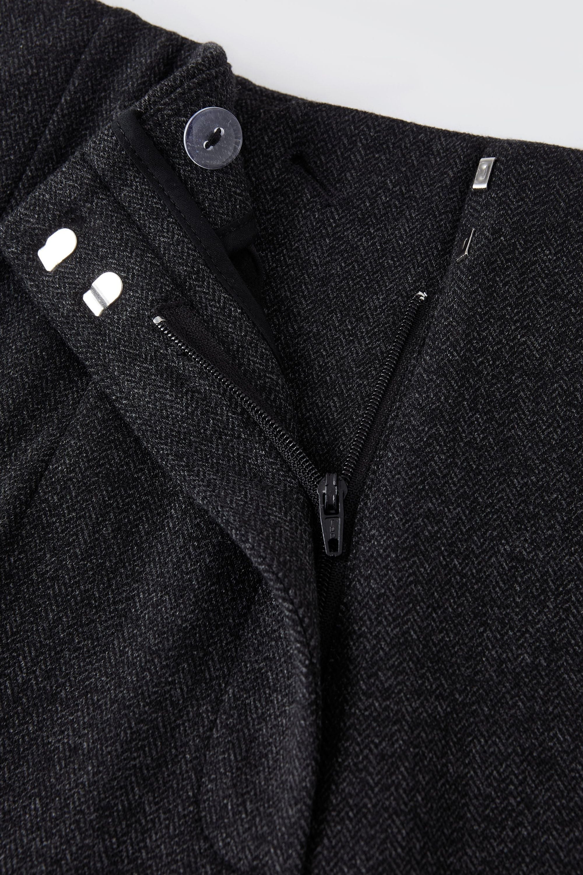 2Pcs Set Regular Tapered Trousers & Retro Belted Jacket