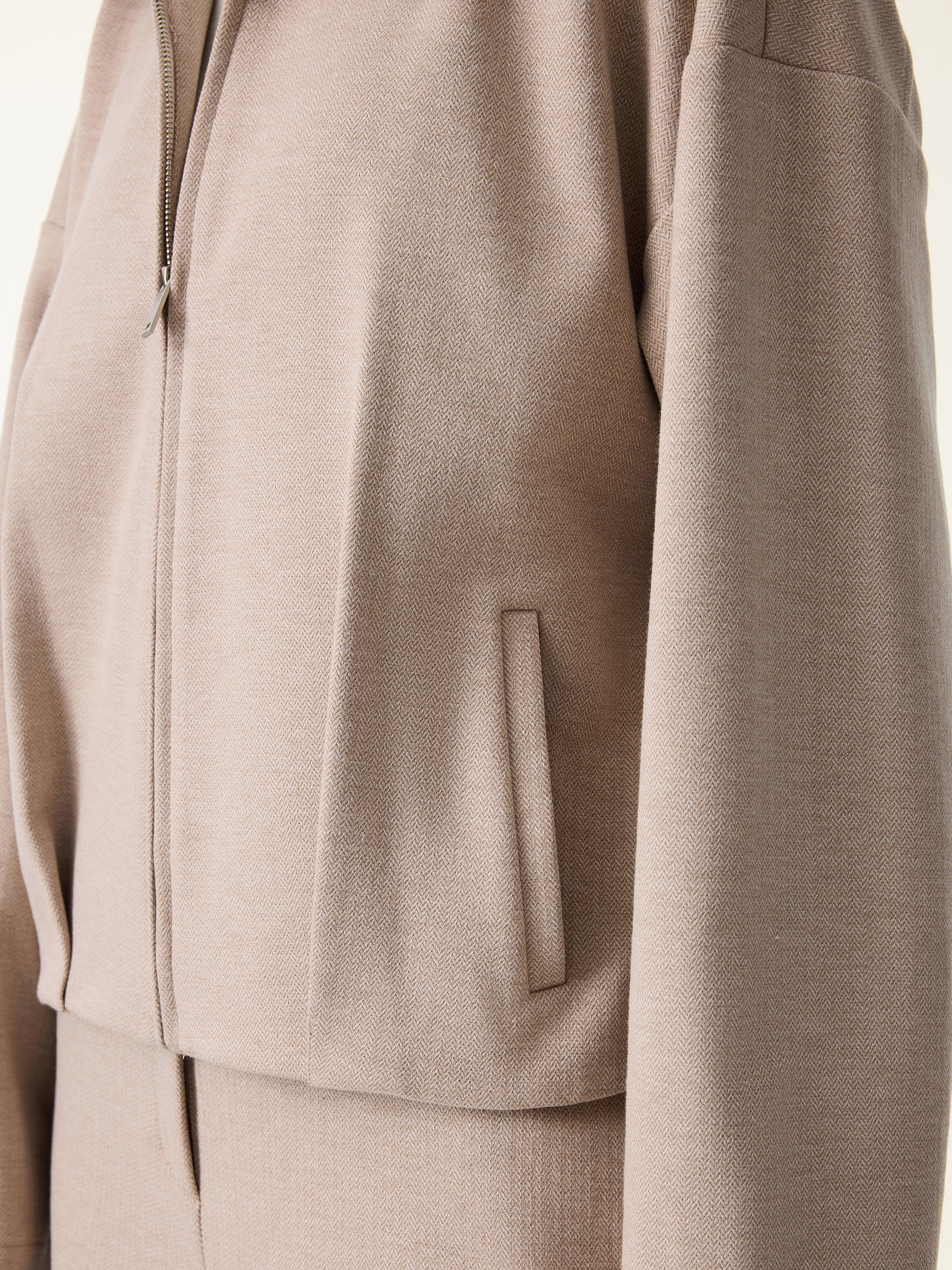 Jero ™ | 2Pcs Set Full Zip Jacket & Mid Rise Straight Leg Pants with Pockets