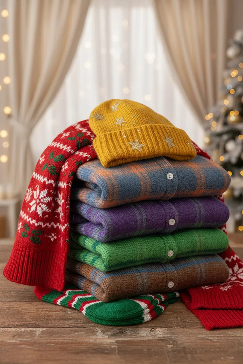 Jero™ Mira – Knitted Blouse with Checkered Pattern