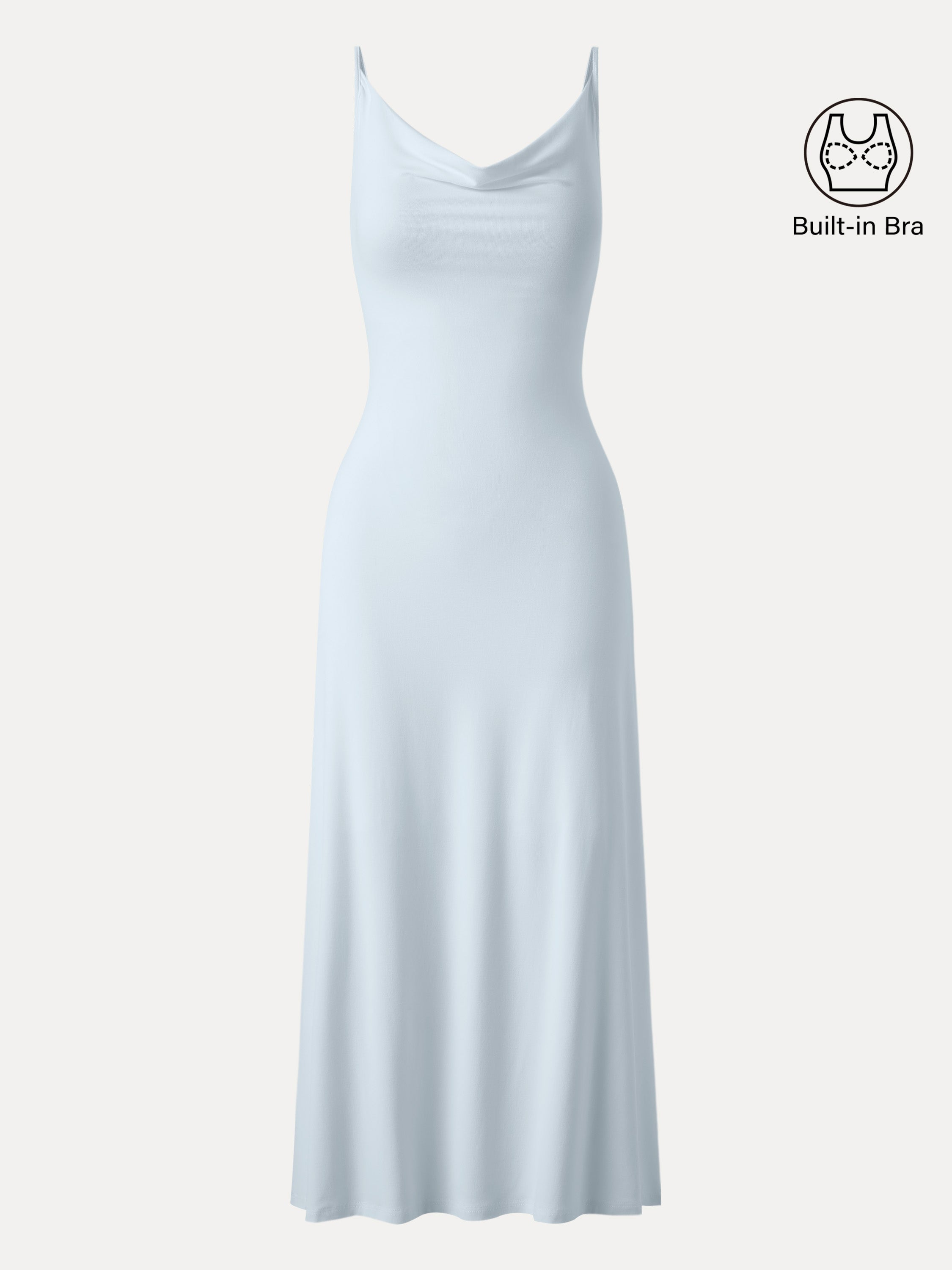 Jero™ | Vacay Cowl Neck Midi Brami Dress