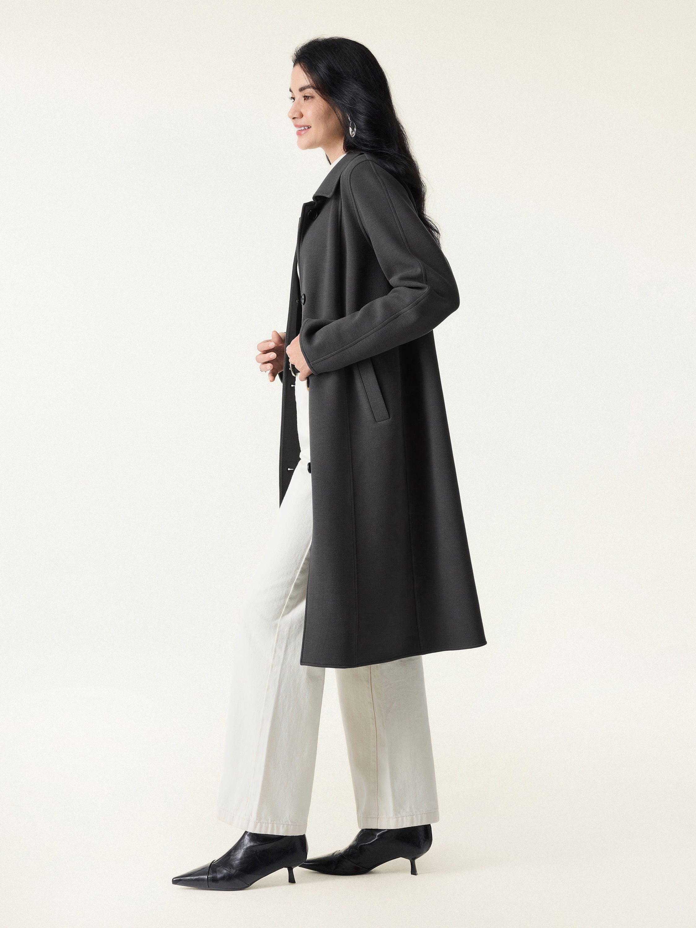 Jero™ | Button Front Collared Coat