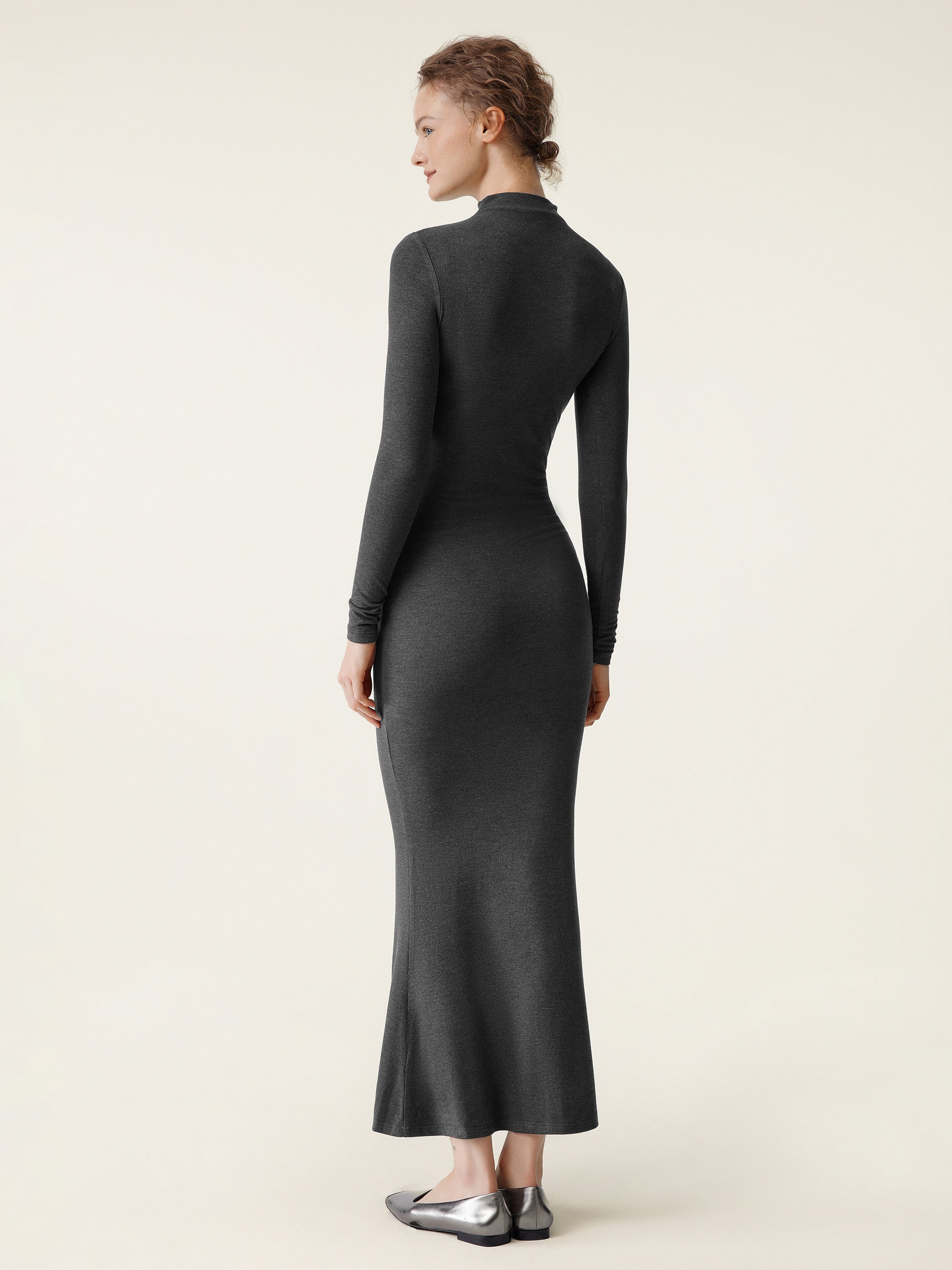 Jero™ | Mock Neck Fishtail Dress