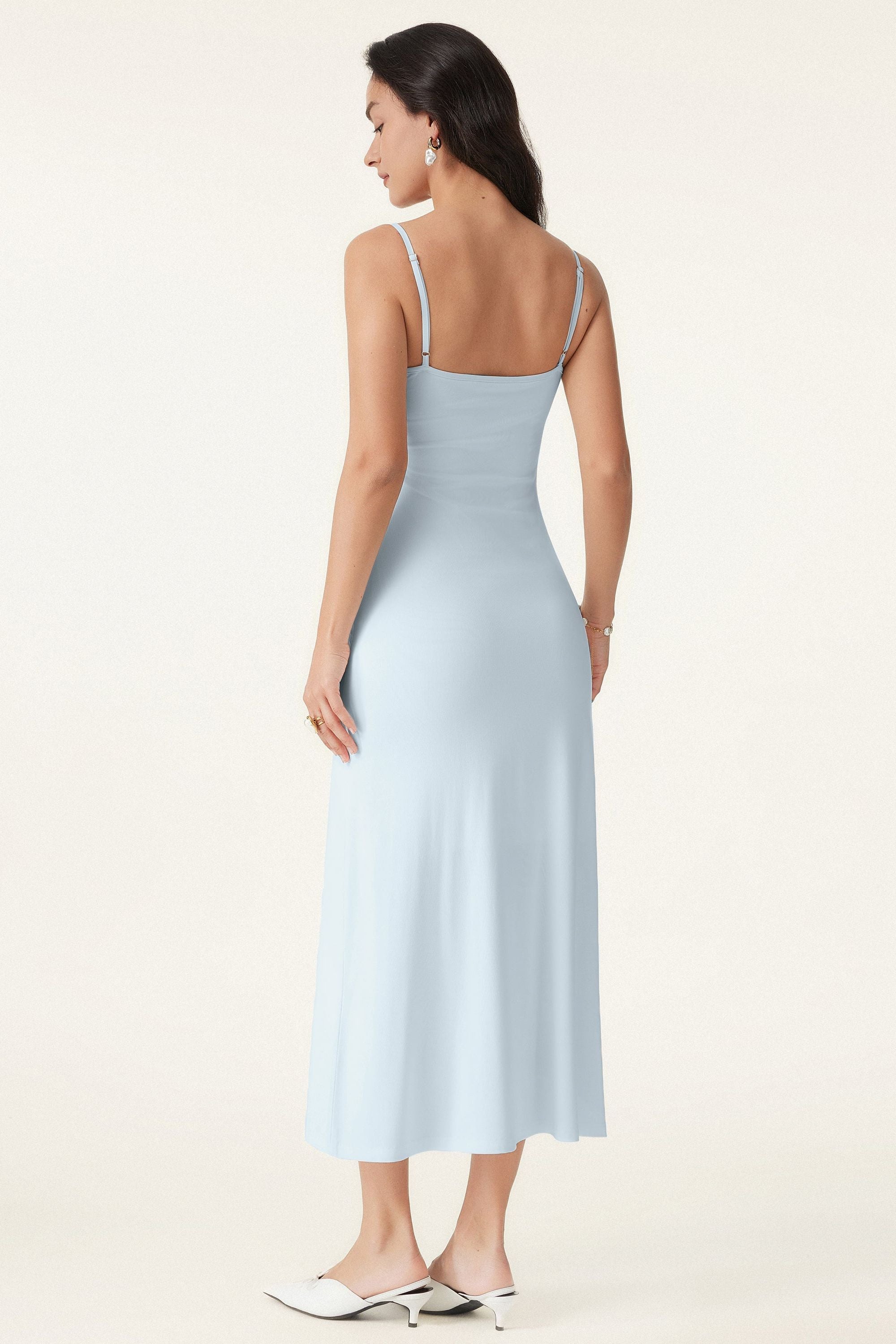 Vacay Cowl Neck Midi Brami Dress