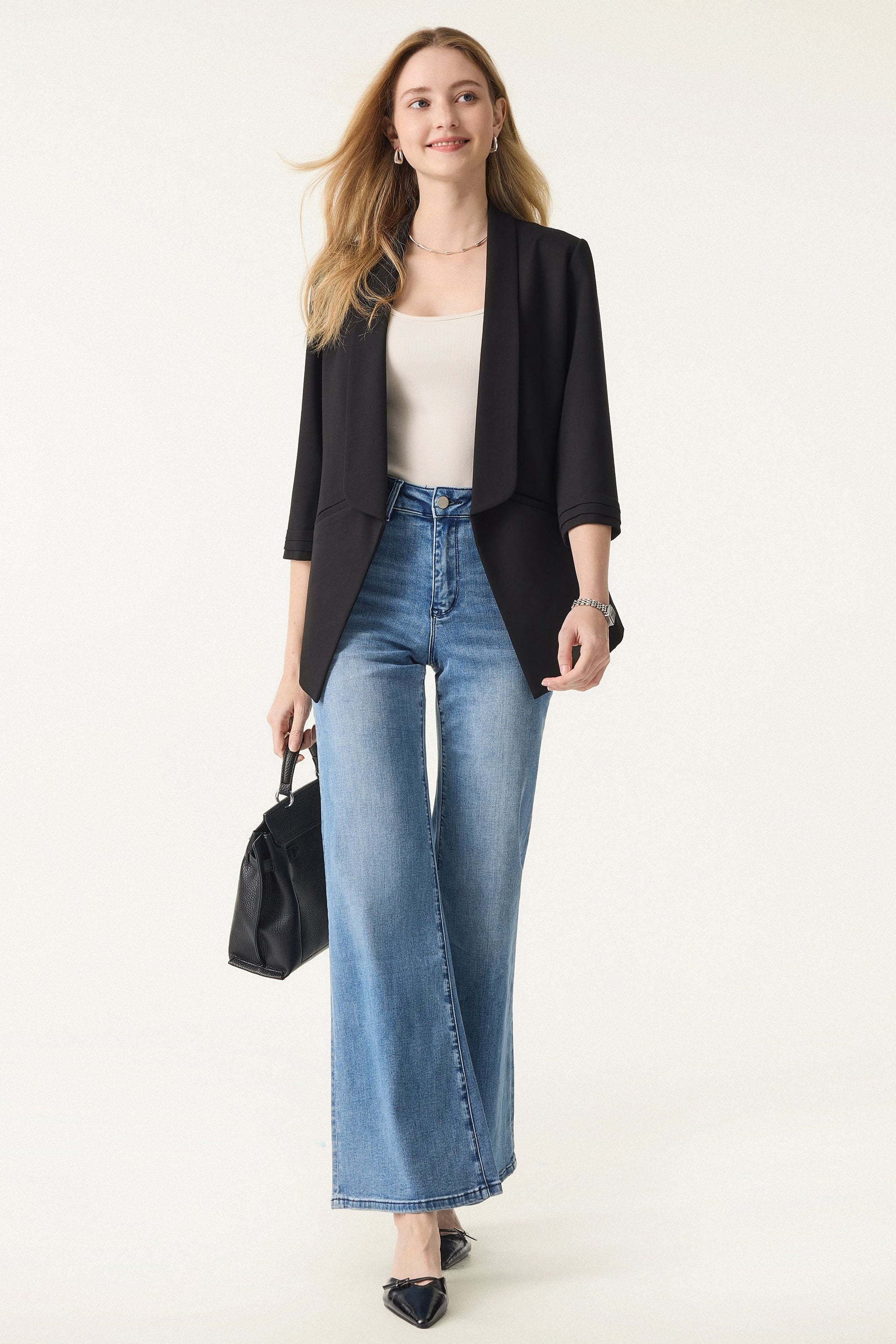 3/4 Sleeve Blazer