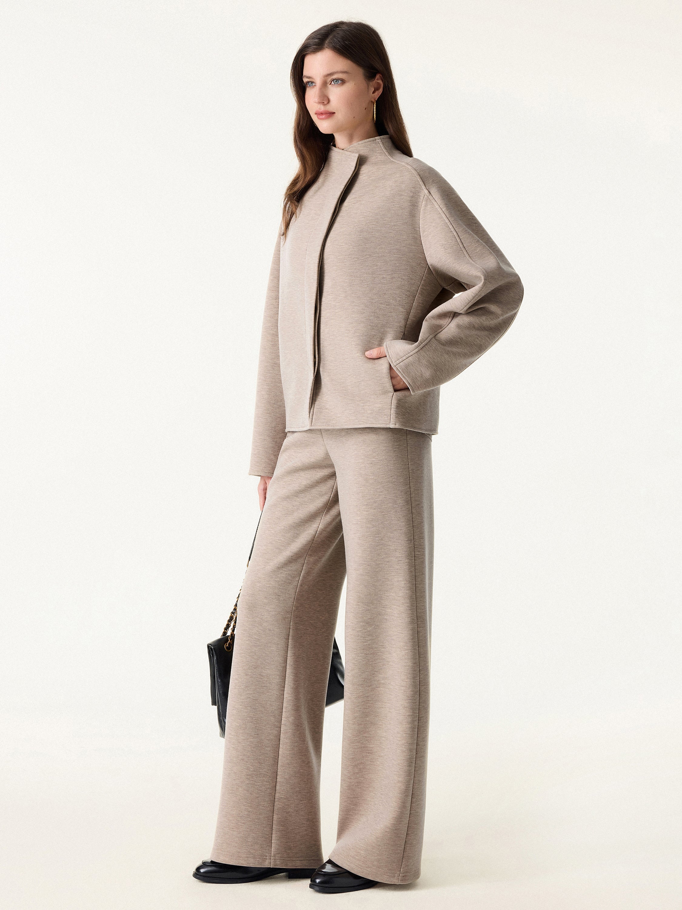 Jero ™ | 2Pcs Set Jacket & Double Waistband Straight Pants