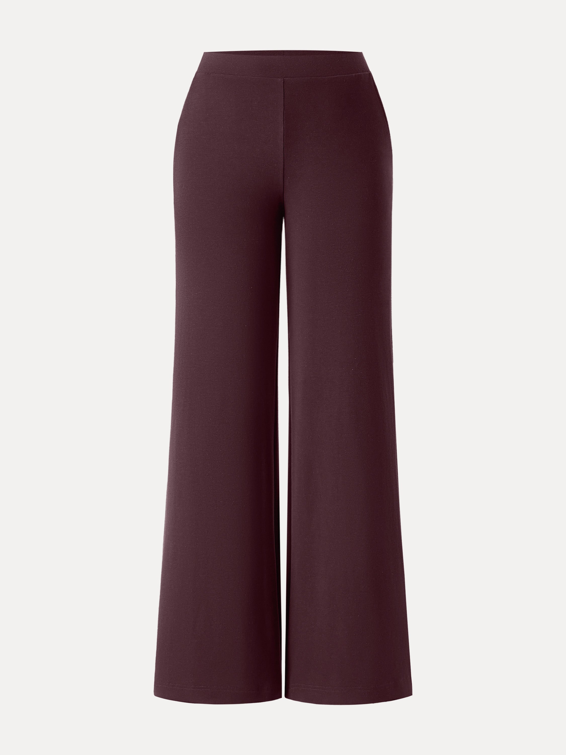Jero™ | Wool Wide Leg Pull-on Pants with Pockets