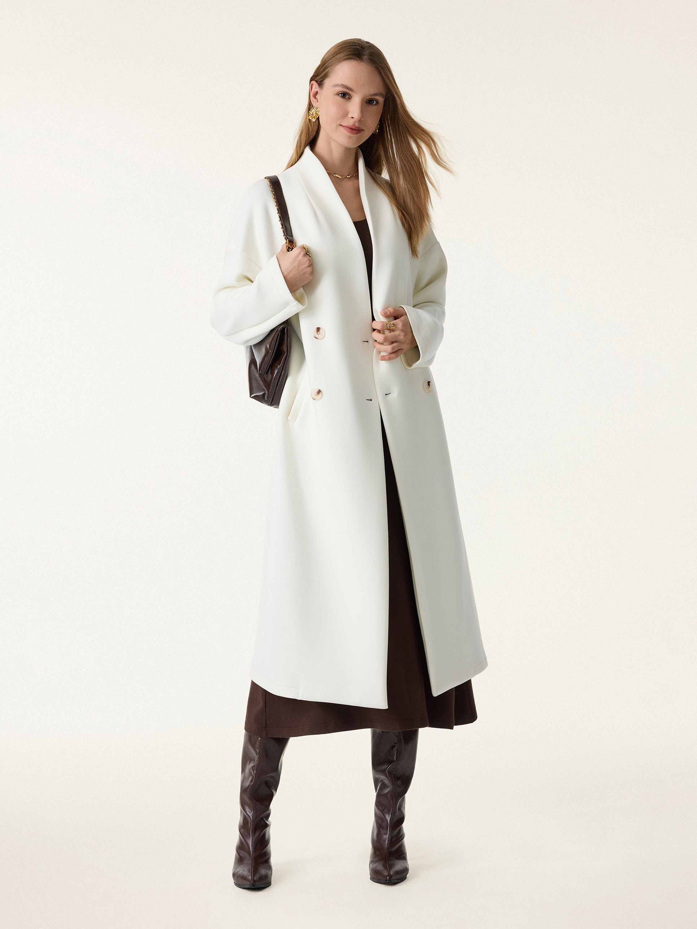 Jero™ | Double-breasted Stand Collar Coat