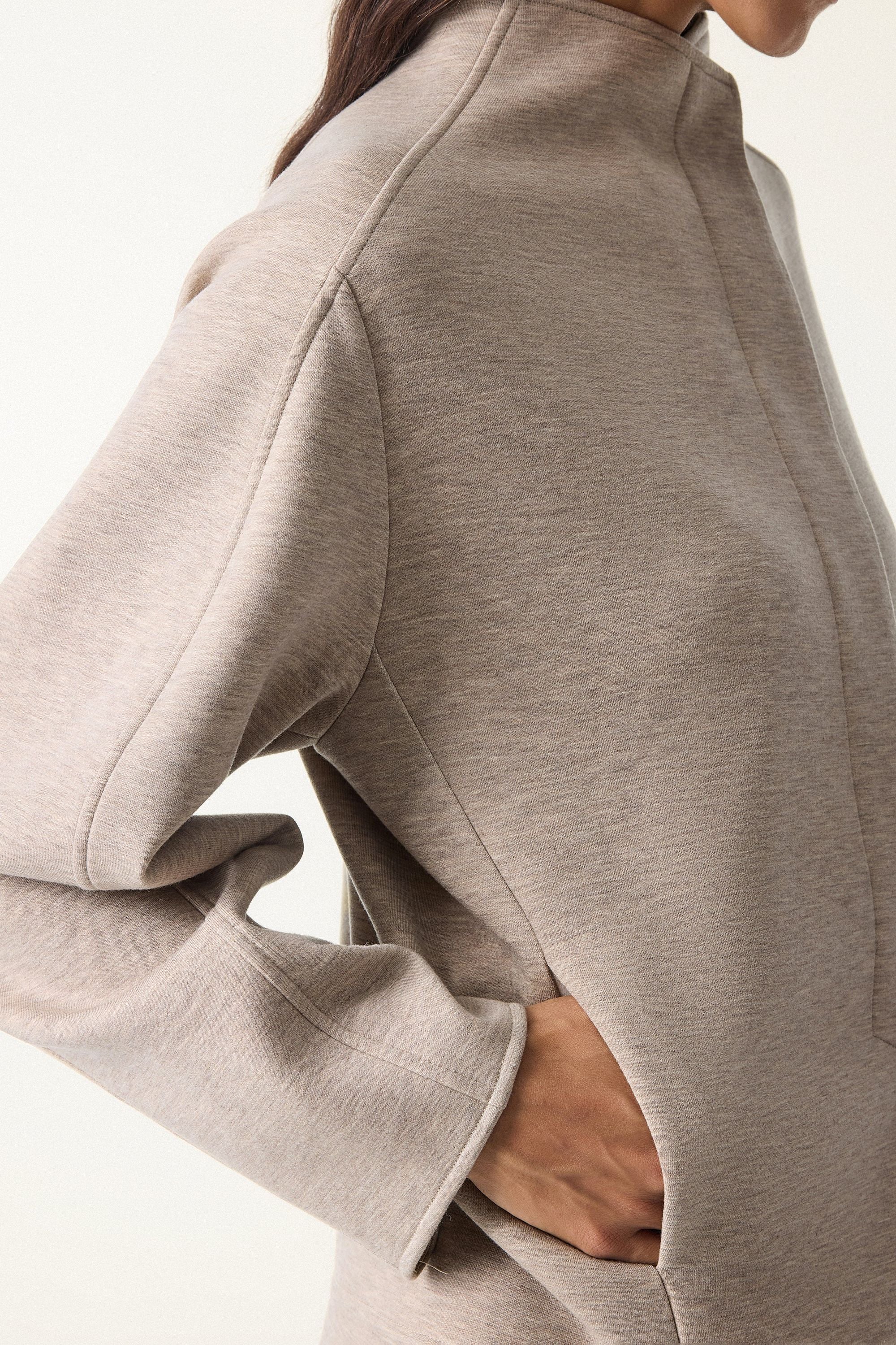 2Pcs Set  Cropped Jacket & A-Line Pull on Skorts with Pockets