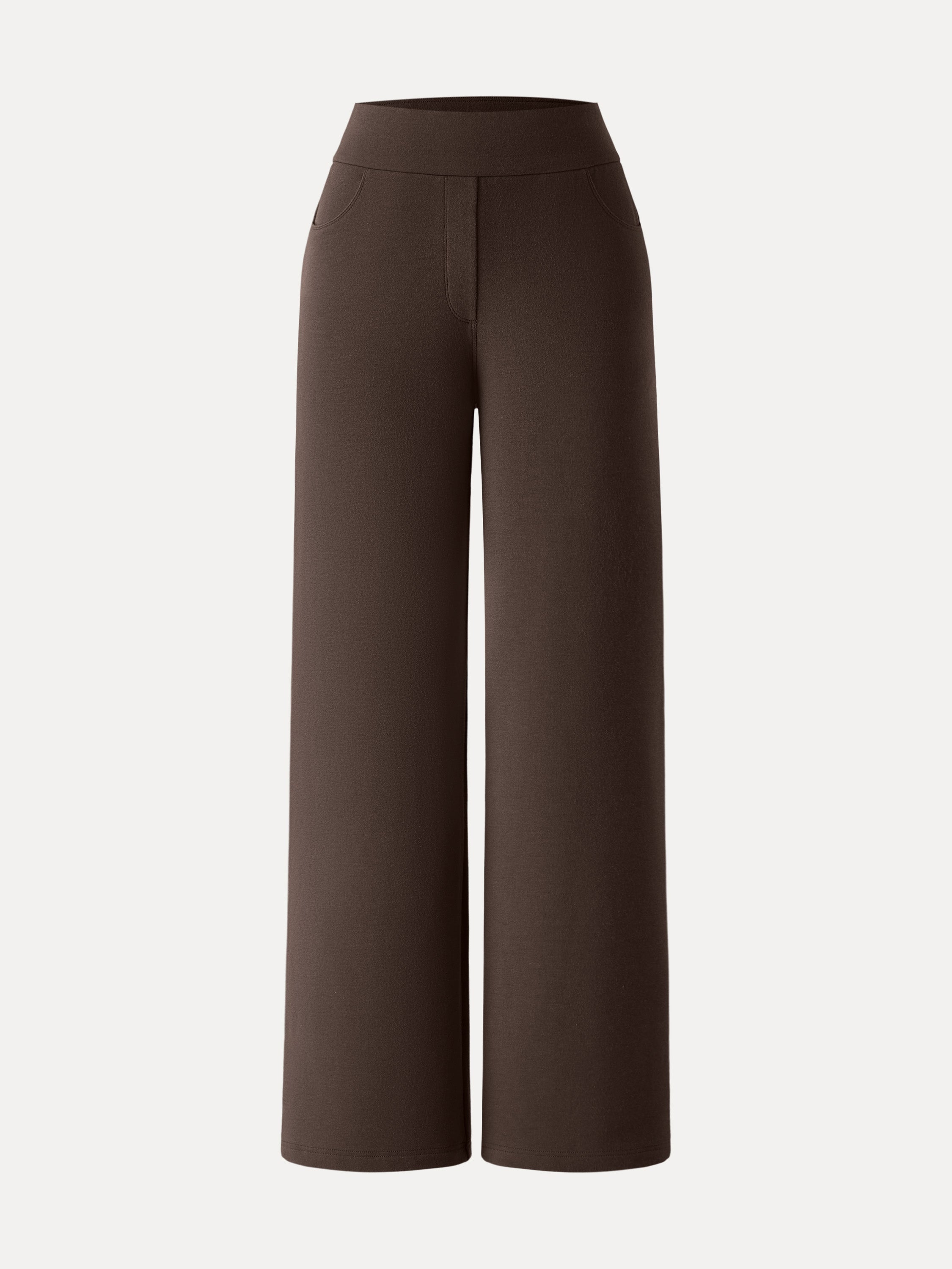 Jero™ | Waistband Wide Leg Pull-on Pants with Pockets