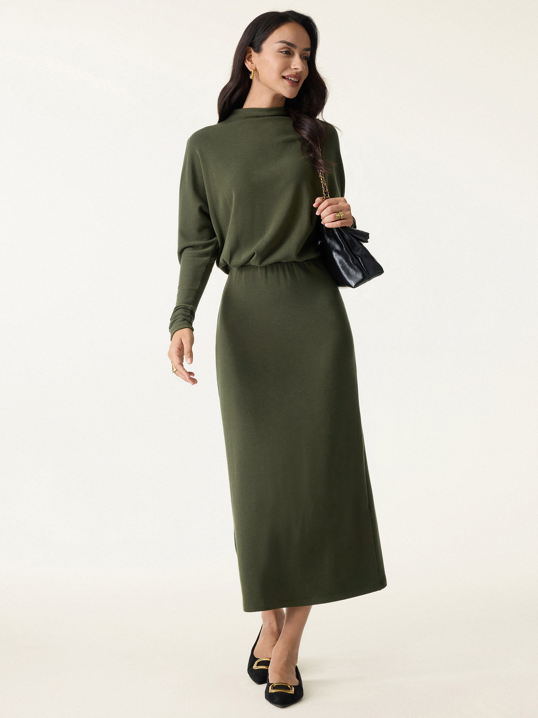 Jero™ | Sleeve Cinched Waist Dress