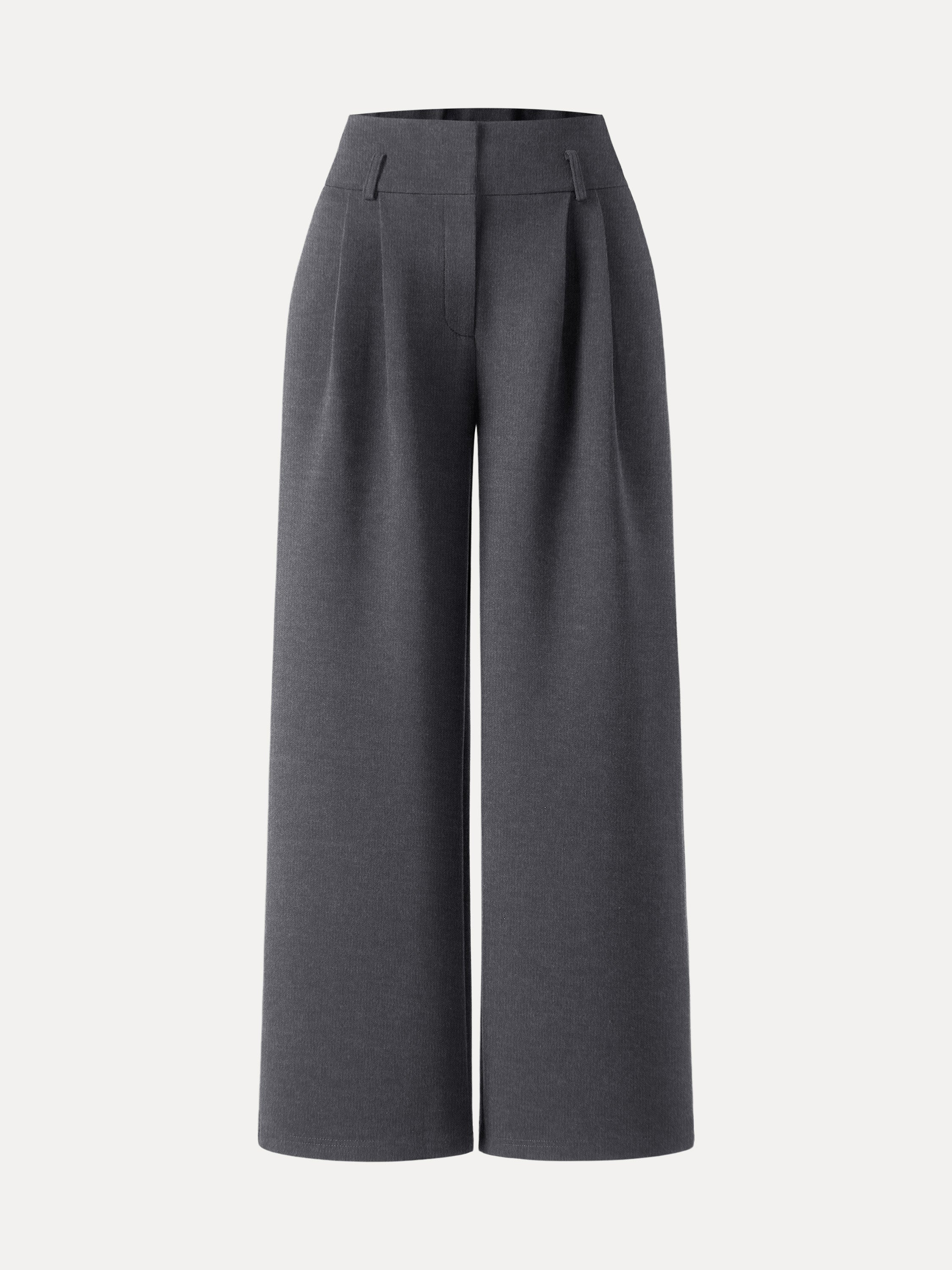 Jero™ | Cozy Warm High Rise Wide Leg Trousers with Pockets