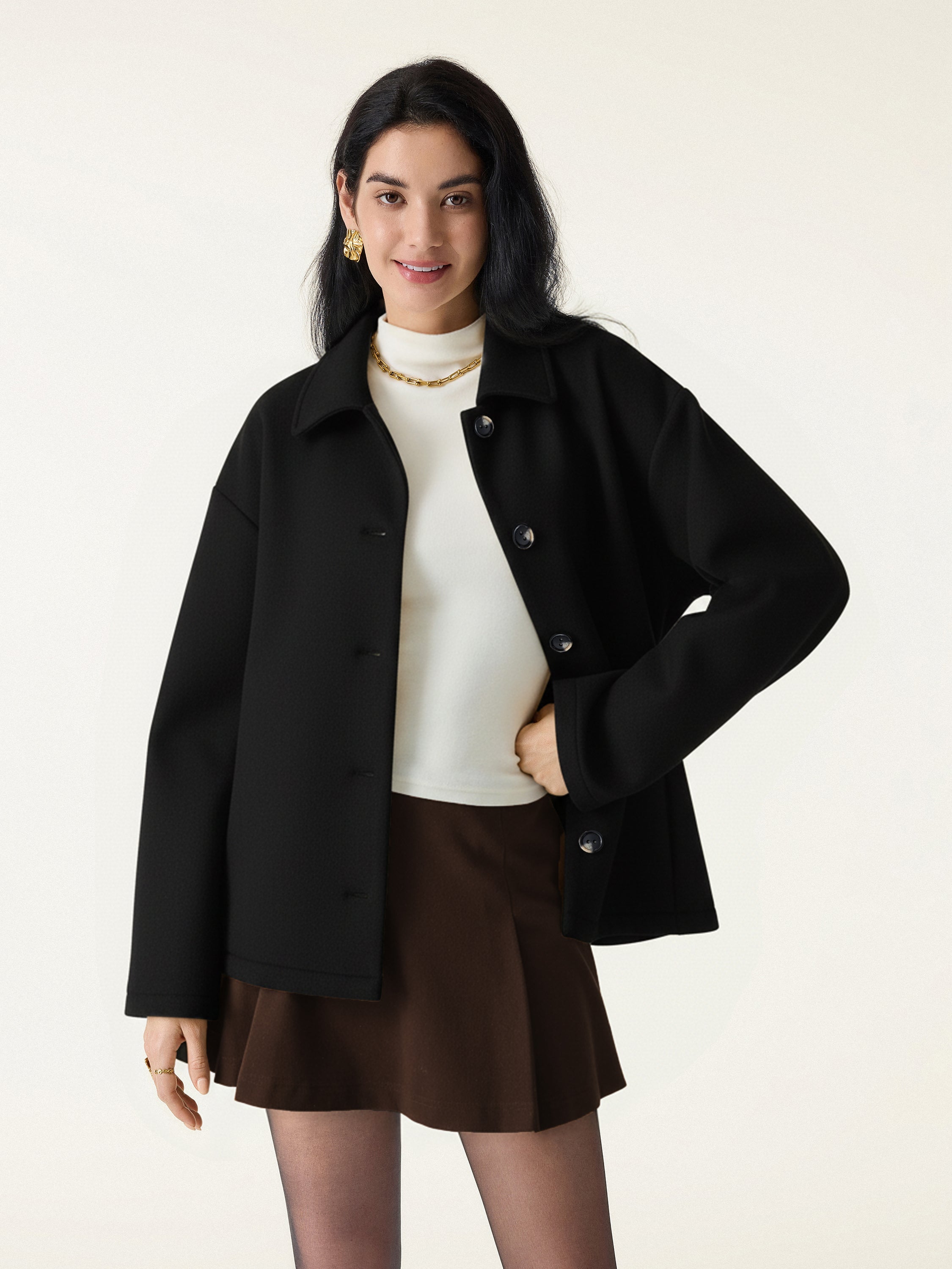 Jero™ |  Belted Button Front Jacket