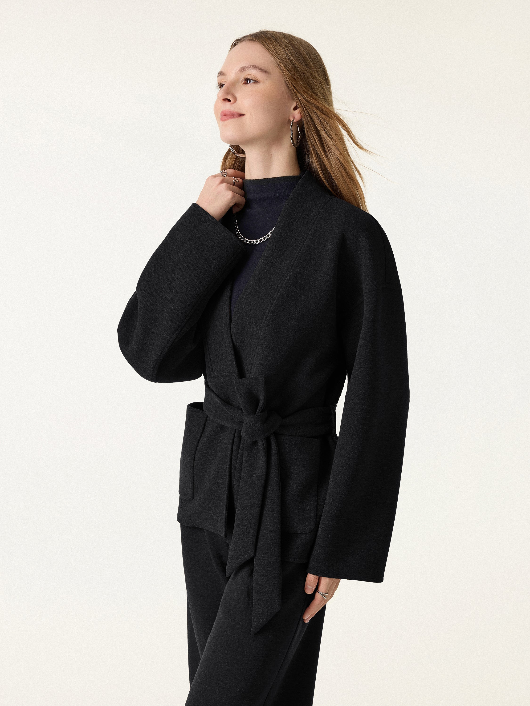 Jero™ | Belted Robe Style Coat