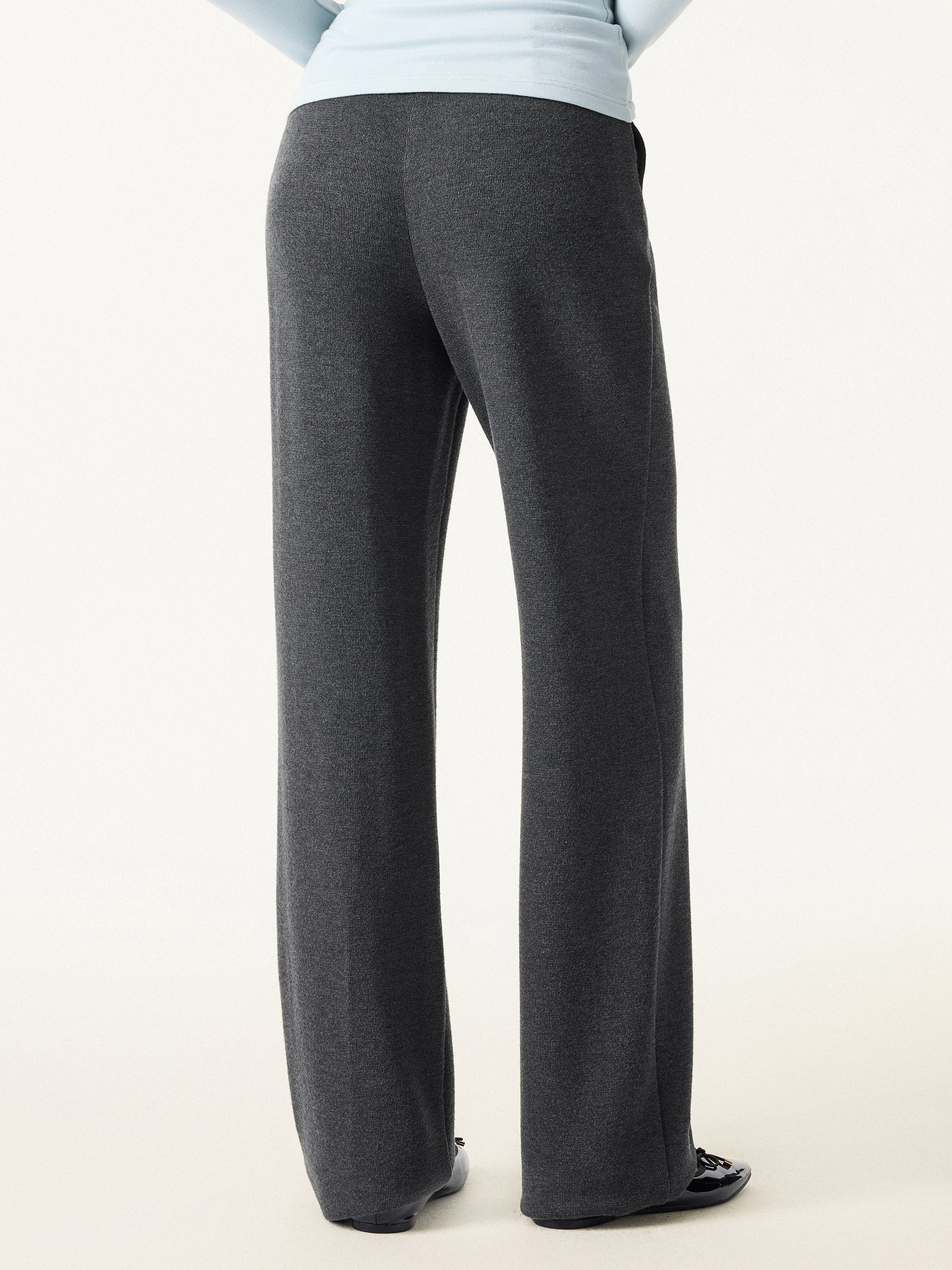 Jero ™ | 2Pcs Set Long Sleeve Top & Mid Rise Straight Leg Pants