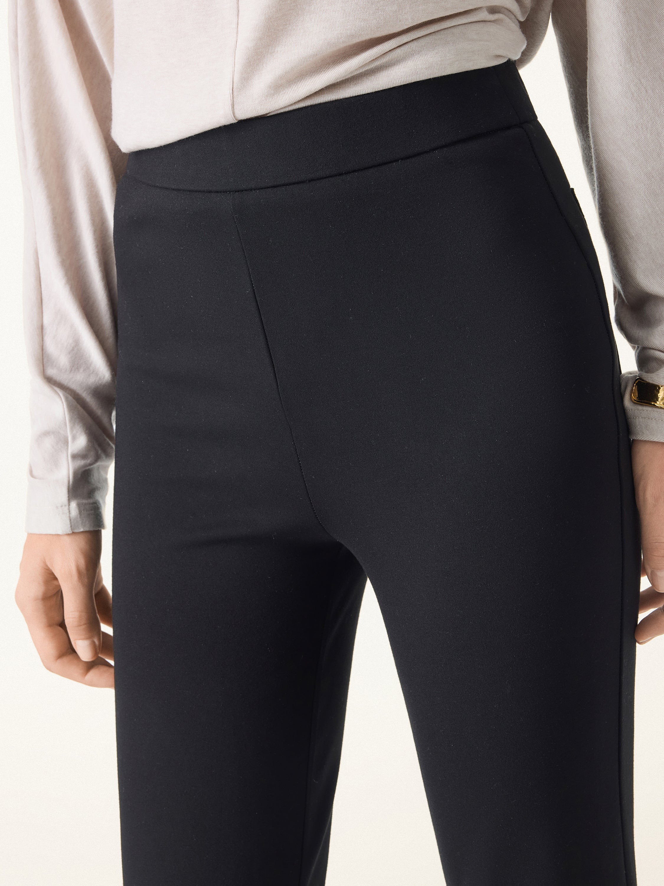 Jero™ | Slimming Ponte High Rise Pull-on Flared Pants