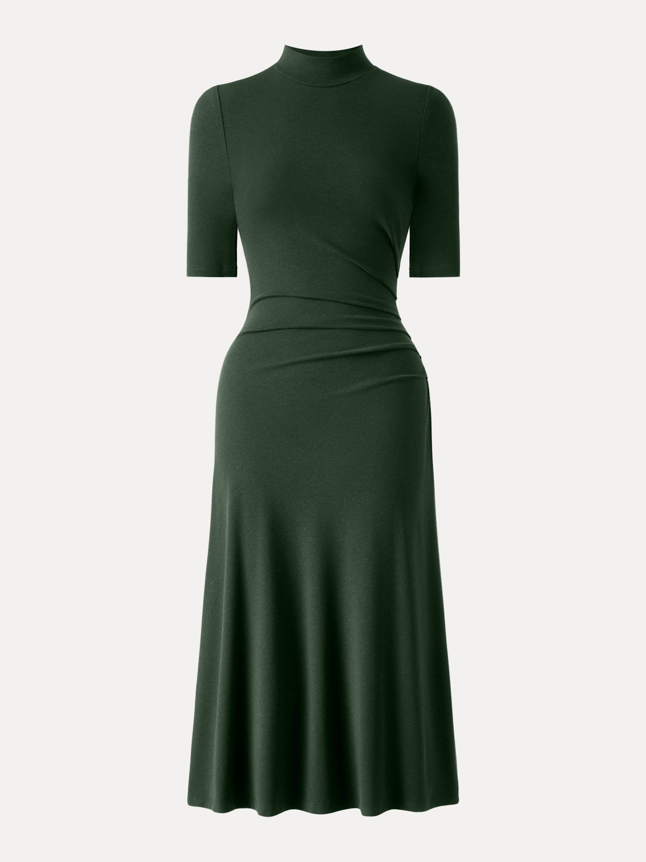 Jero™ | Length Sleeve Tucked Midi Dress