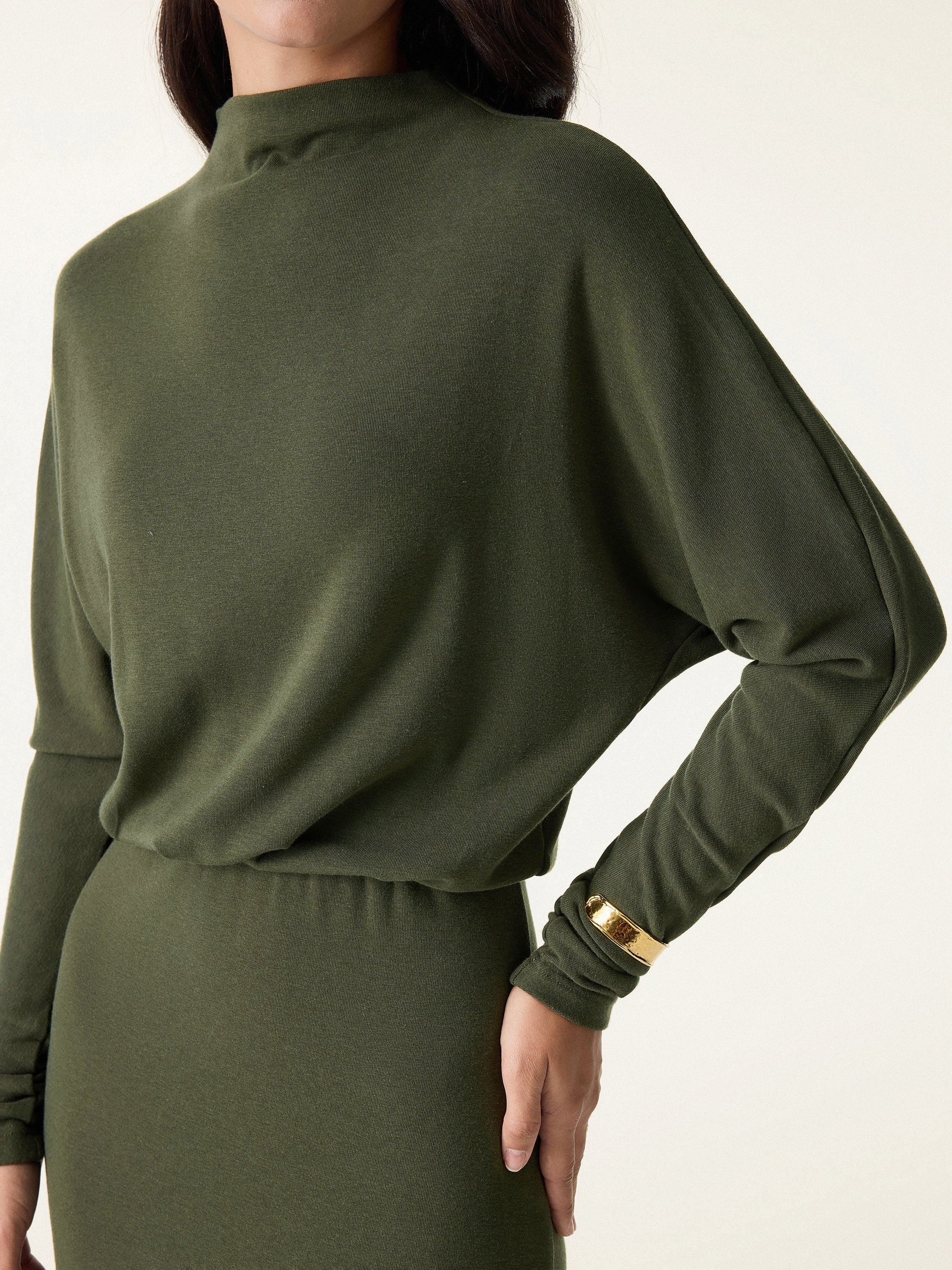 Jero™ | Sleeve Cinched Waist Dress