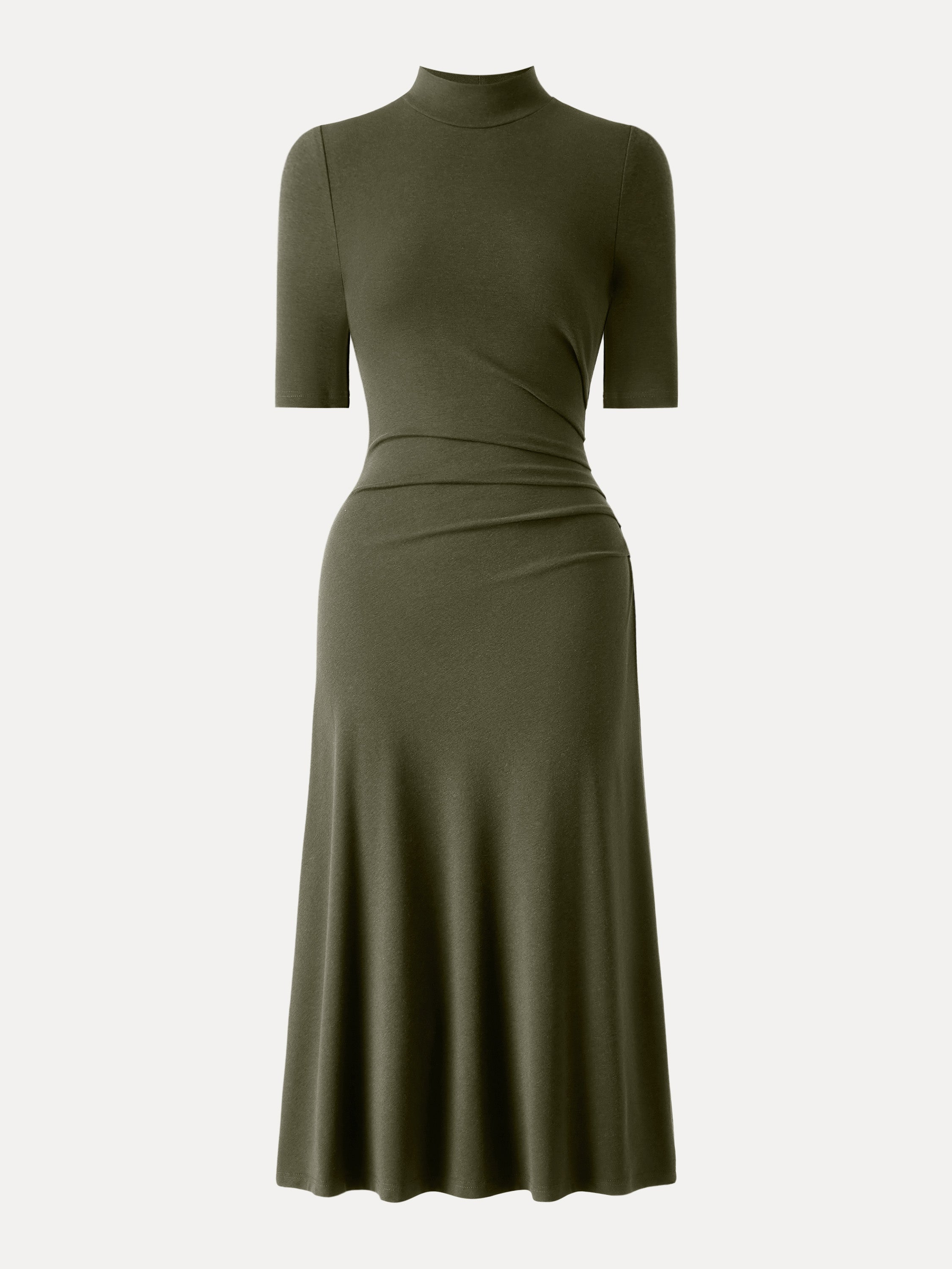 Jero™ | Length Sleeve Tucked Midi Dress