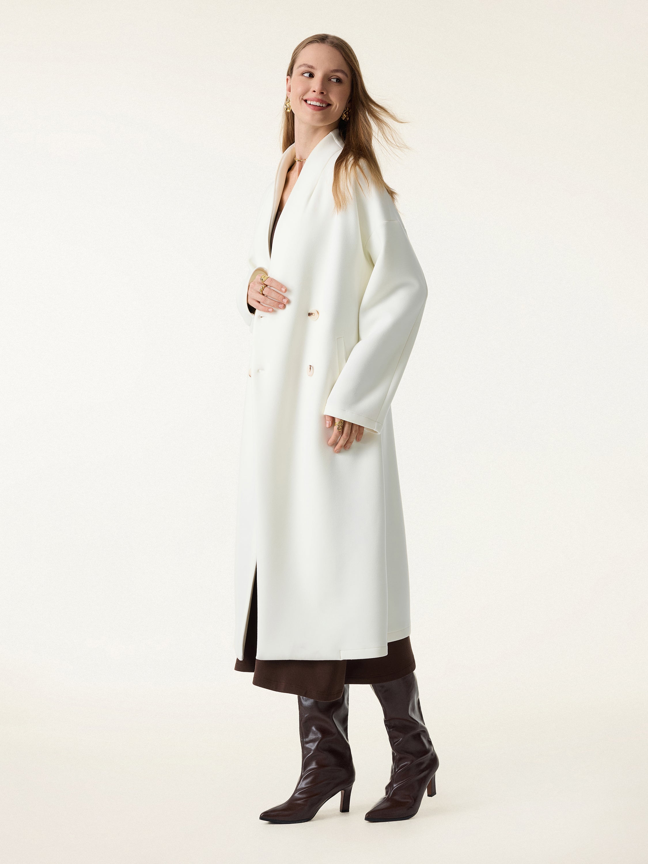 Jero™ | Double-breasted Stand Collar Coat