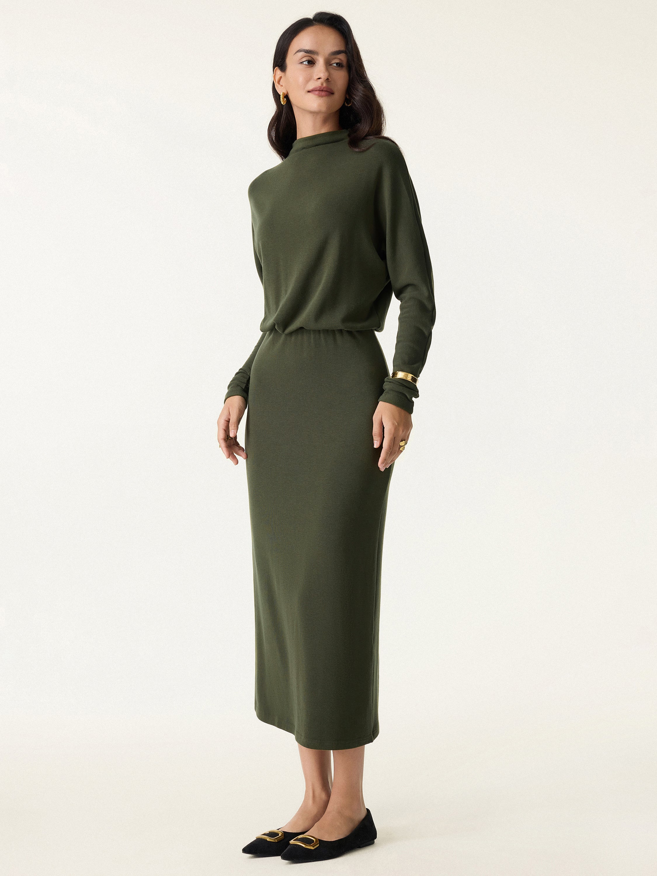 Jero™ | Sleeve Cinched Waist Dress