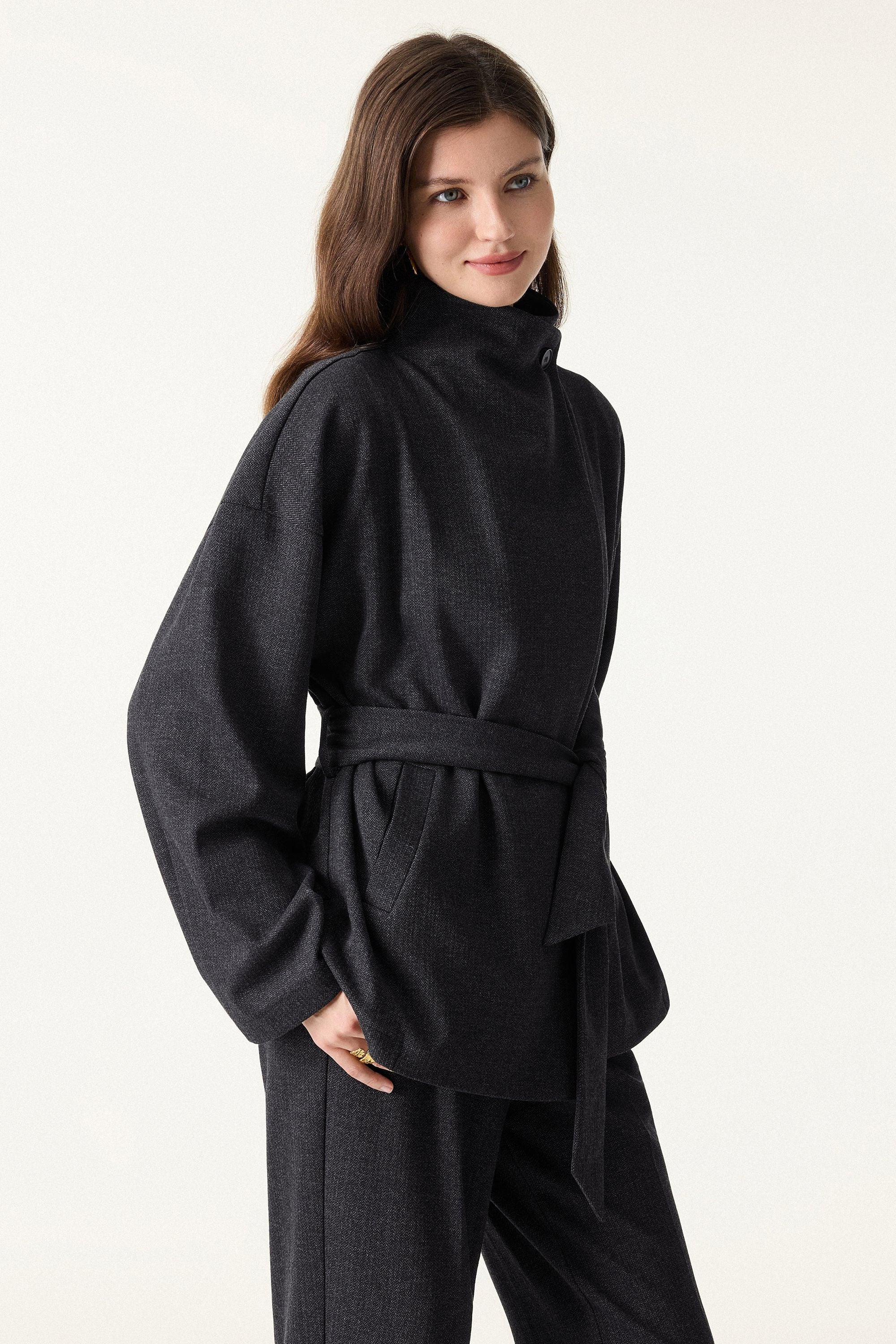Retro Belted Jacket