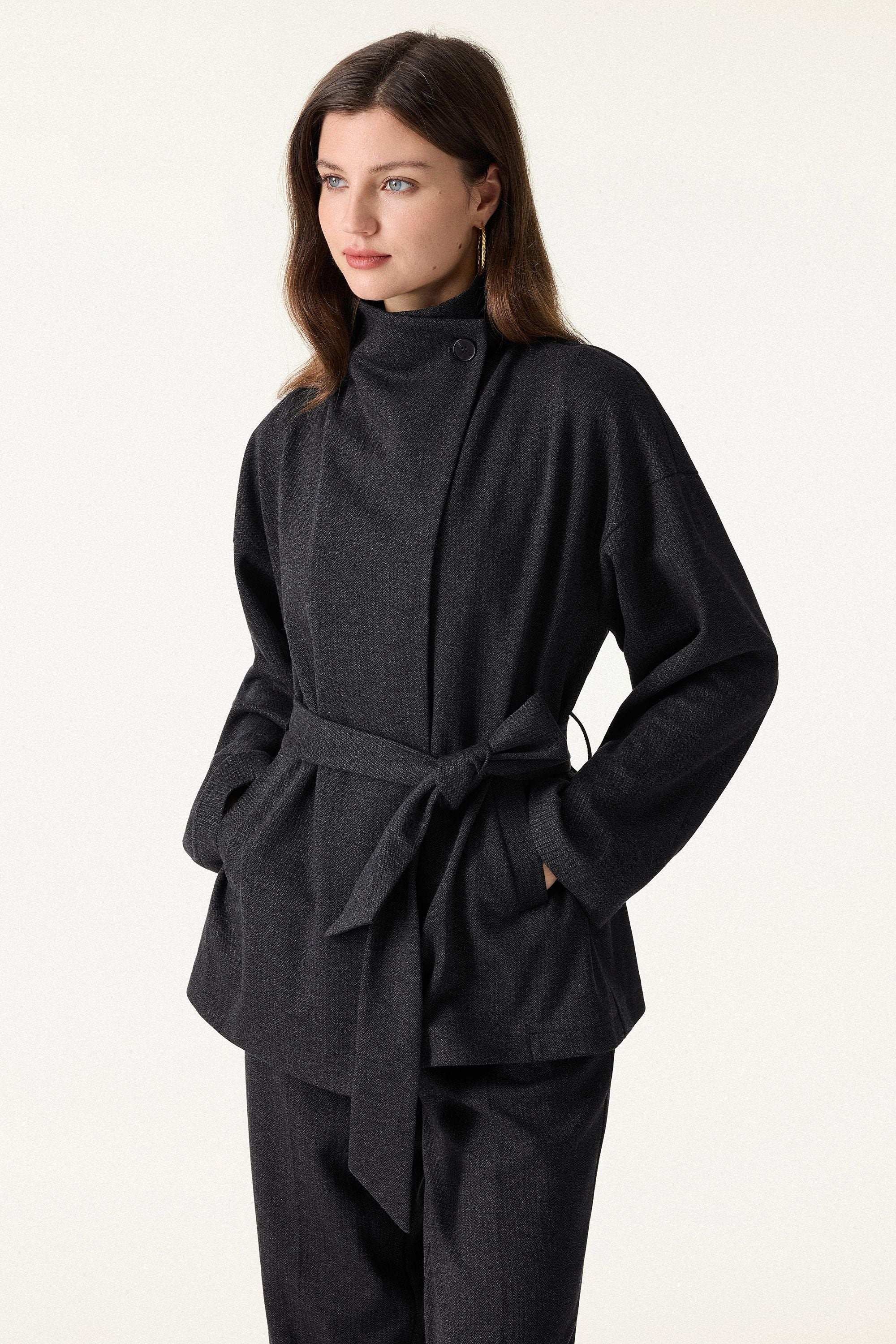Retro Belted Jacket